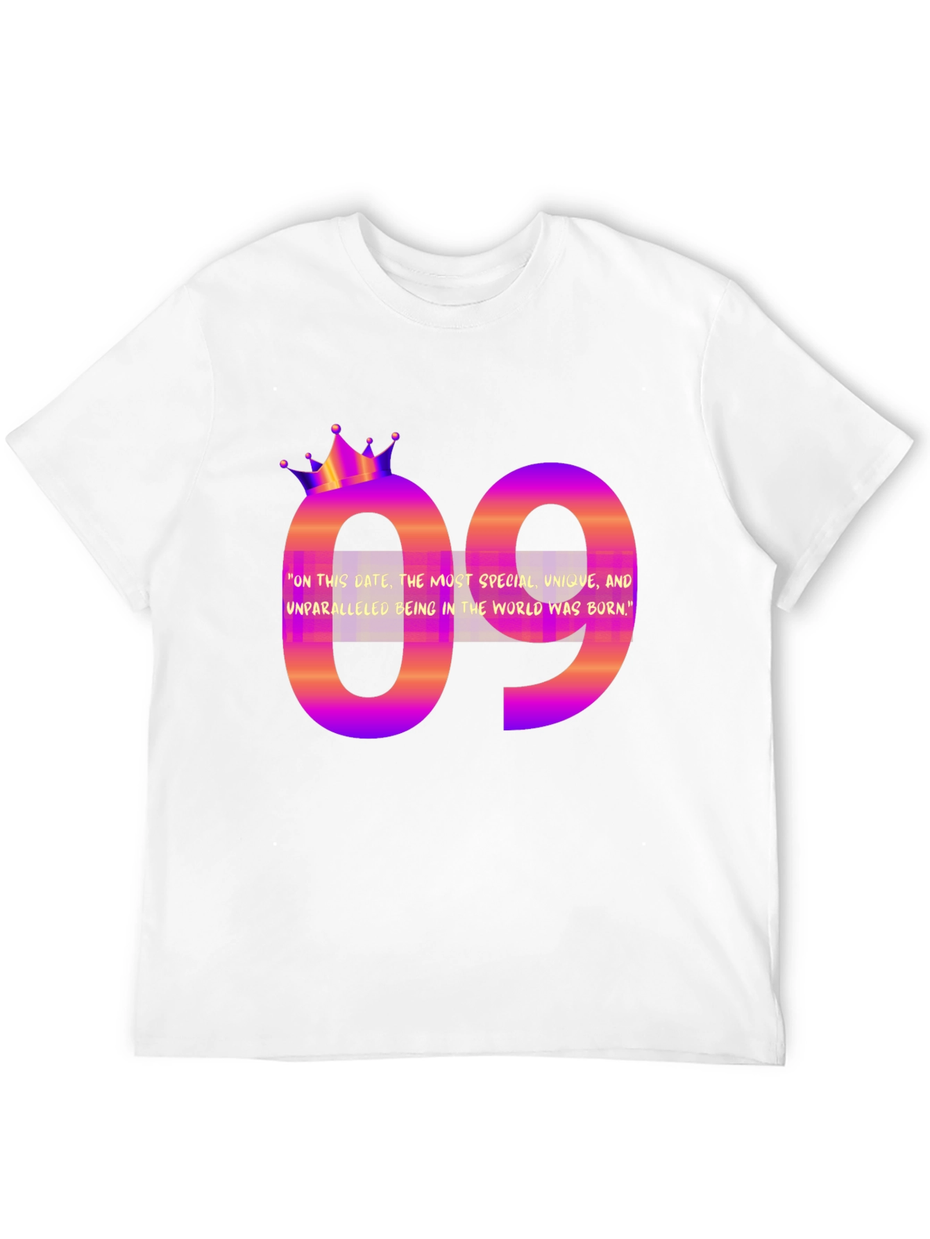 Black Birthday Month T-shirt: 09  Special Unique Tee view 12