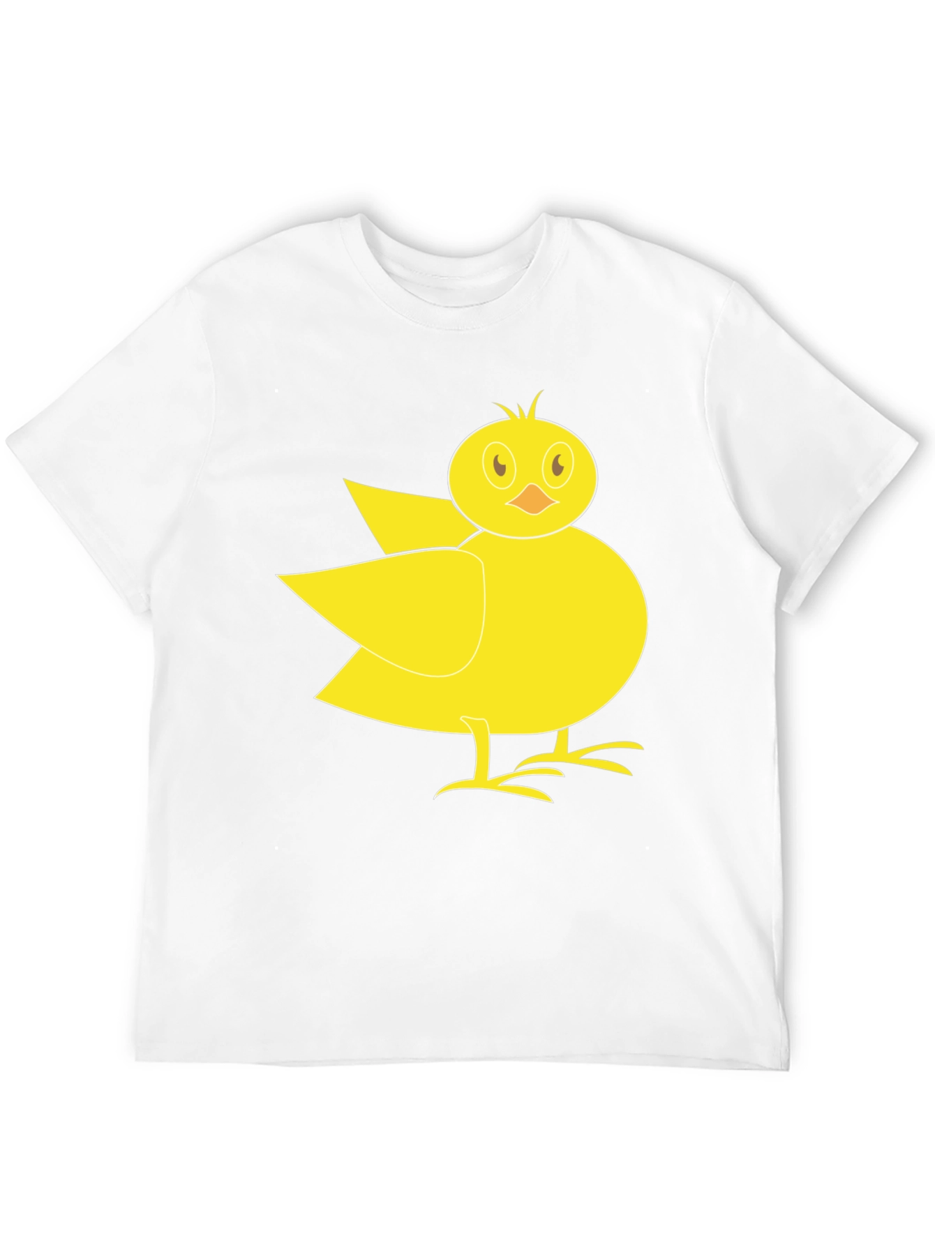 Black Cute Yellow Chick Graphic Tee - Black T-Shirt view 12