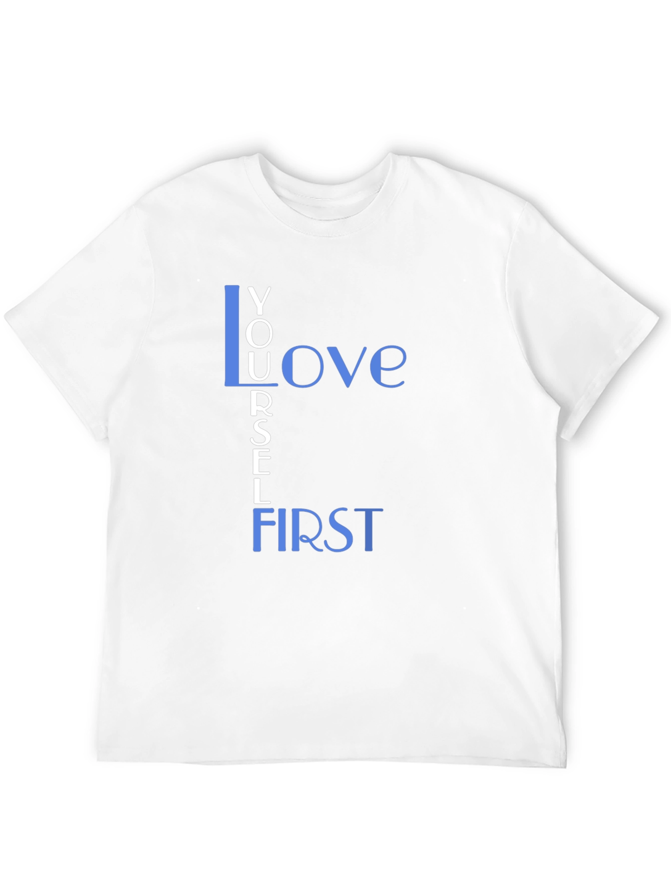 Black Love Yourself First Graphic Tee - Black Cotton view 12