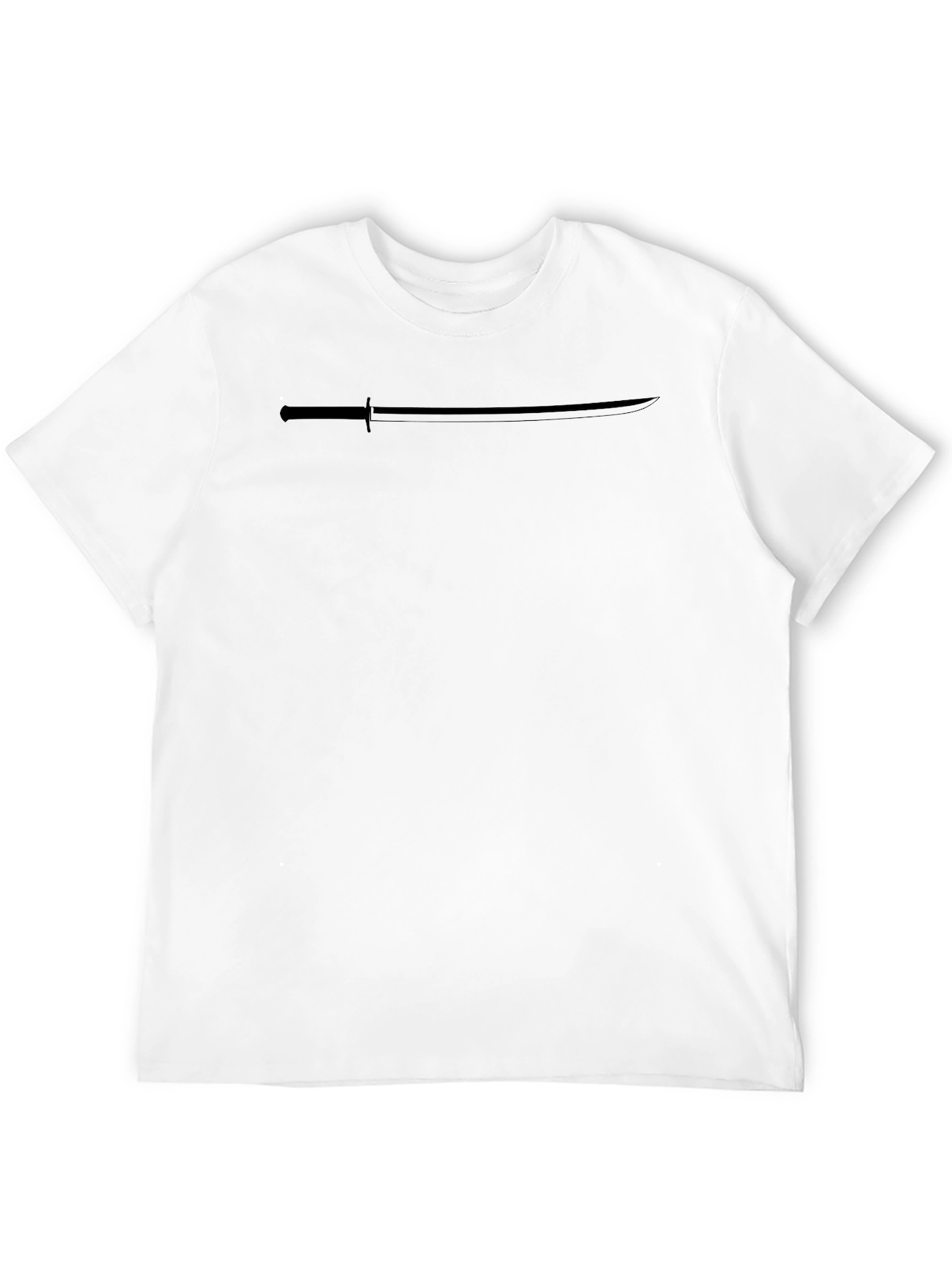 Black Men's Black Katana Graphic Tee - Casual Cool view 12