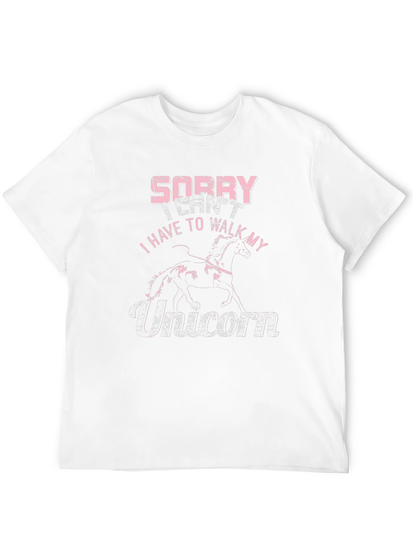 Black Sorry I Can't Unicorn T-Shirt view 12