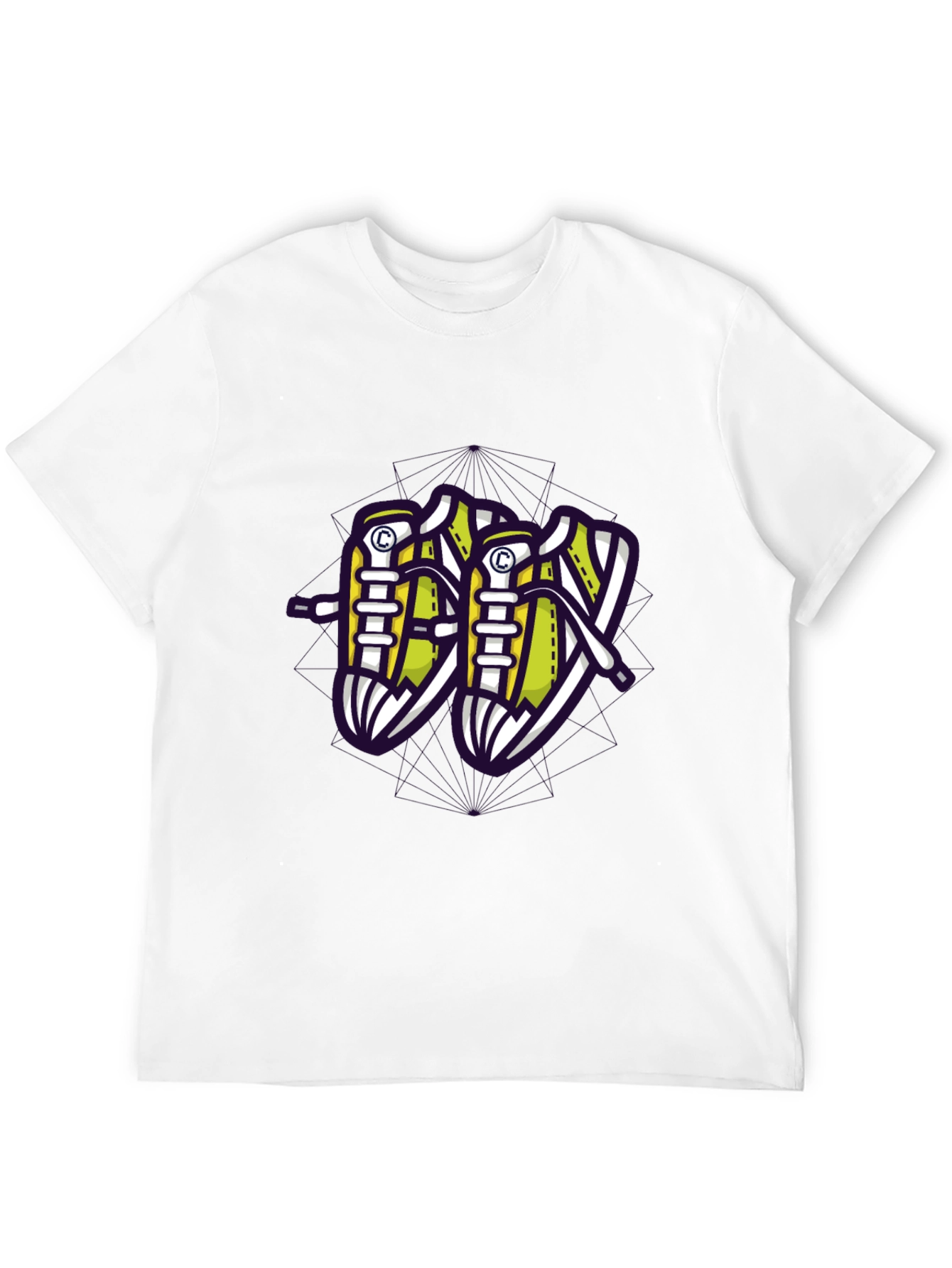 Black Sneaker Graphic Black T-Shirt view 12