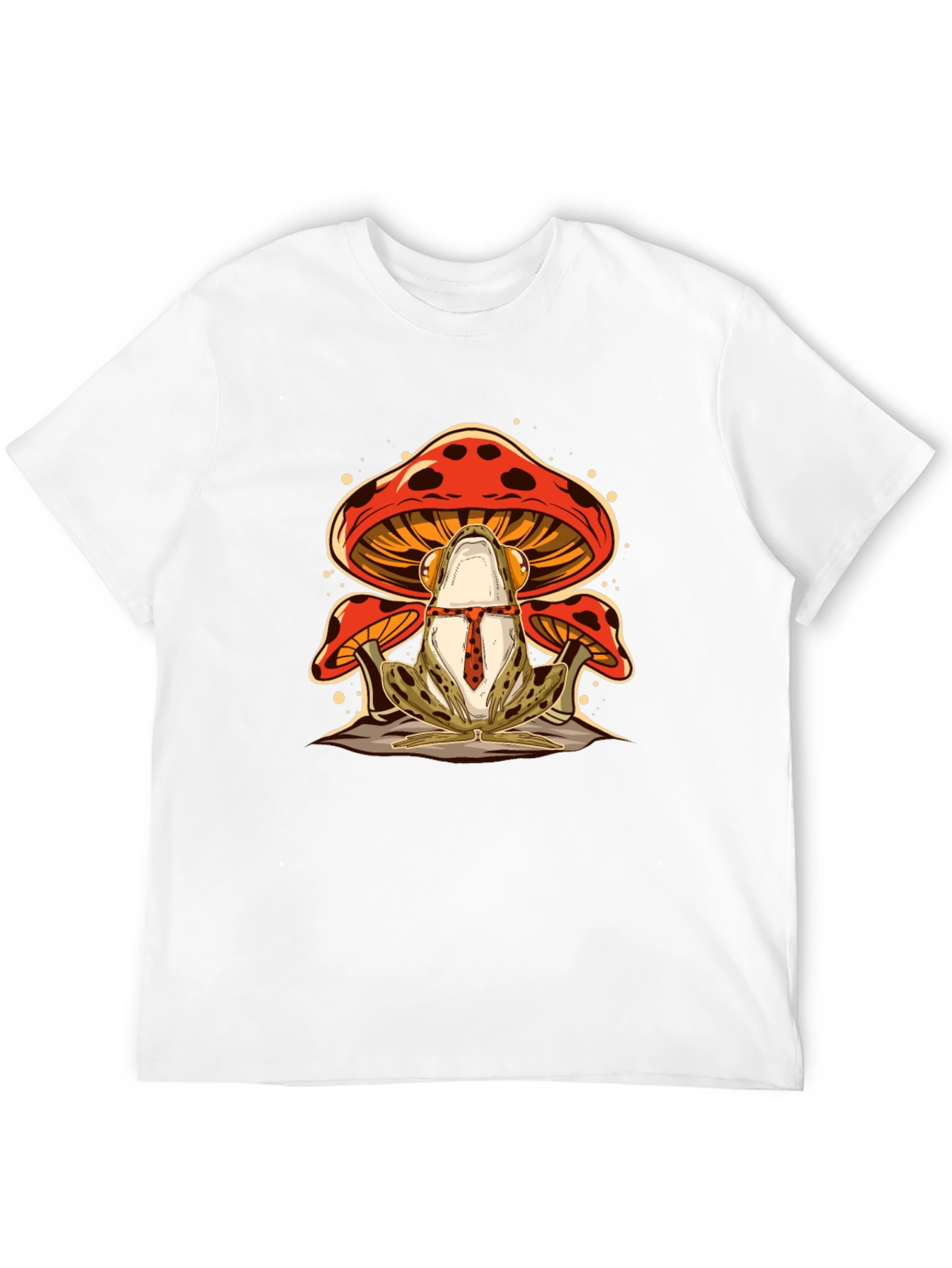 Black Frog & Mushroom Graphic Tee - Black view 12