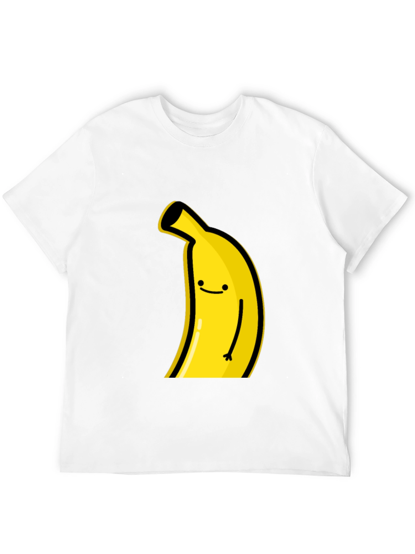 Black Funny Banana Graphic Tee - Black Cotton T-Shirt view 12