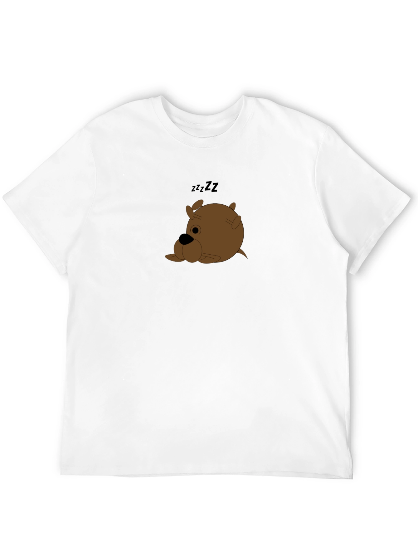 Black Sleeping Dog Graphic Tee - Men's Black T-Shirt view 12