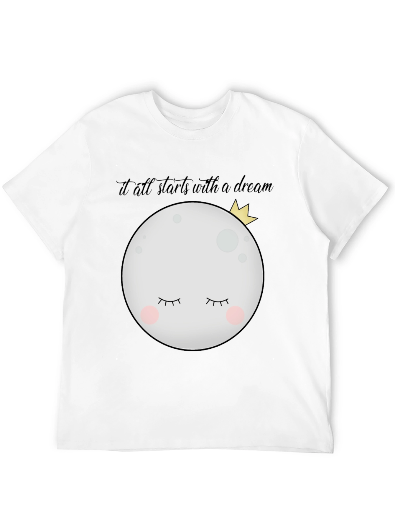 Black Dreamy Moon Graphic Tee view 12