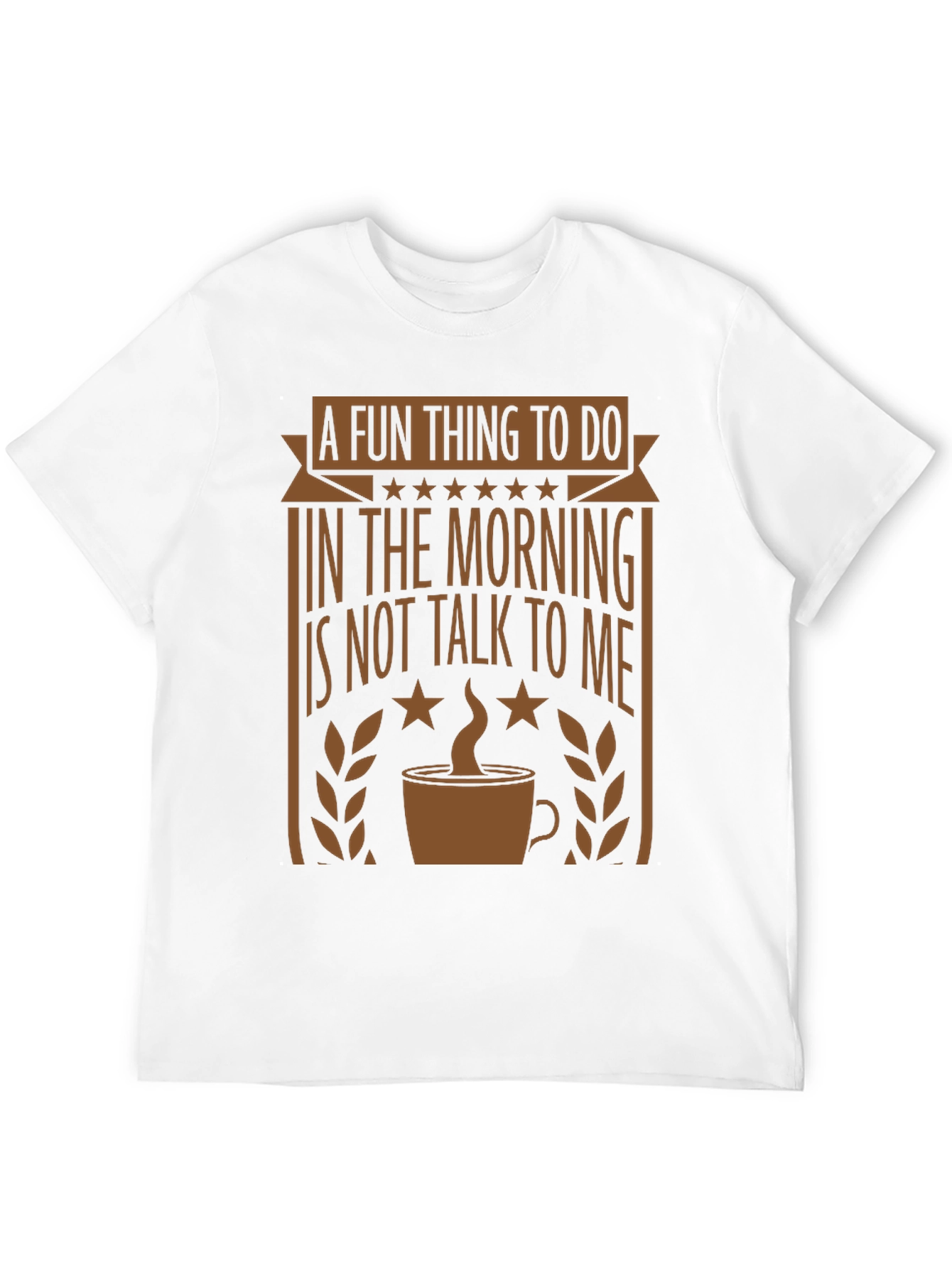Black Funny Morning Graphic Tee - Coffee Lover's T-Shirt view 12
