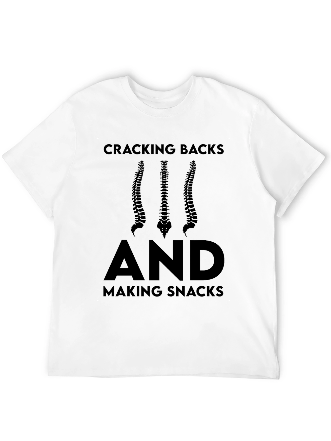 Black Cracking Backs and Making Snacks T-Shirt view 12