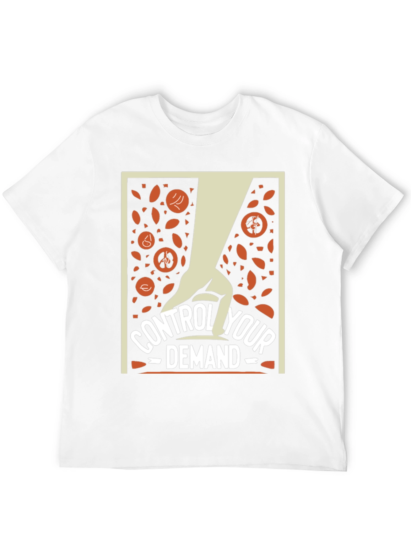 Black Control Your Demand T-Shirt - Stylish Graphic Tee view 12