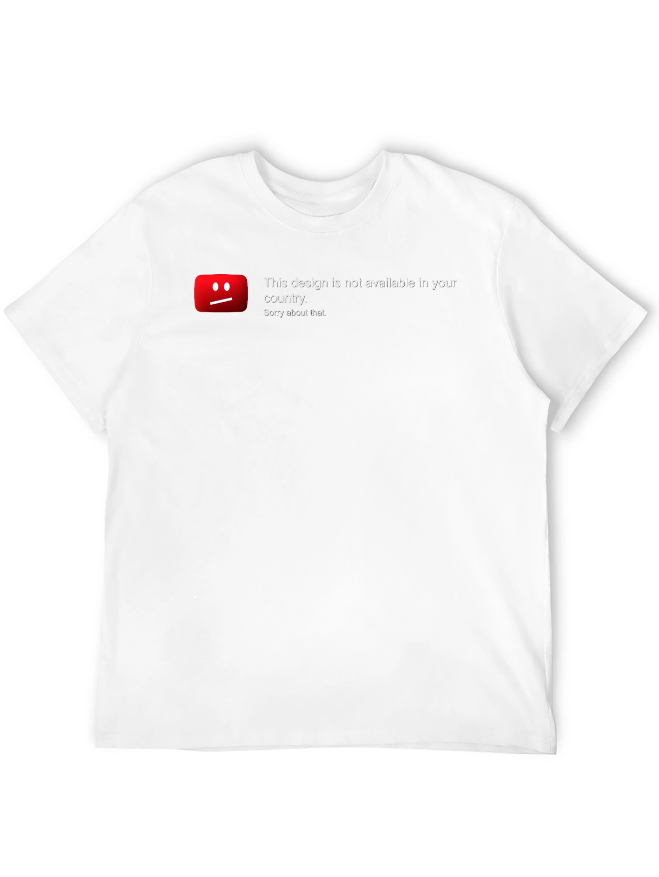 Black Unavailable Design T-Shirt - Sorry About That! view 12