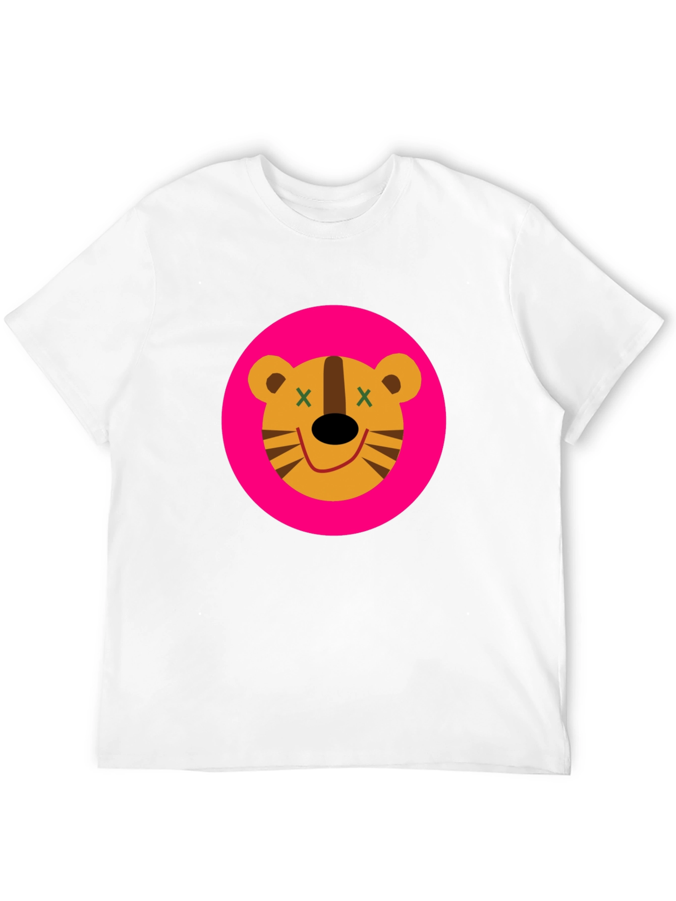 Black Funky Cartoon Tiger Graphic Tee - Black view 12