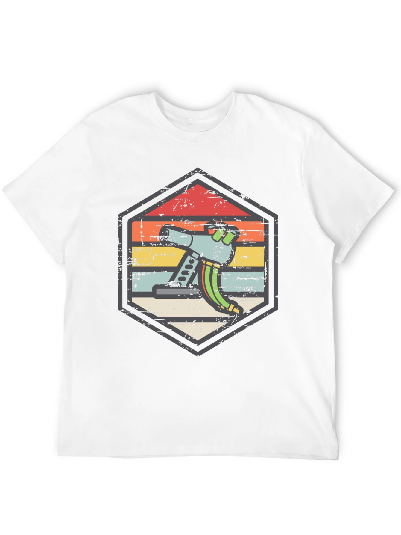 Black Retro Microscope Graphic T-Shirt view 12