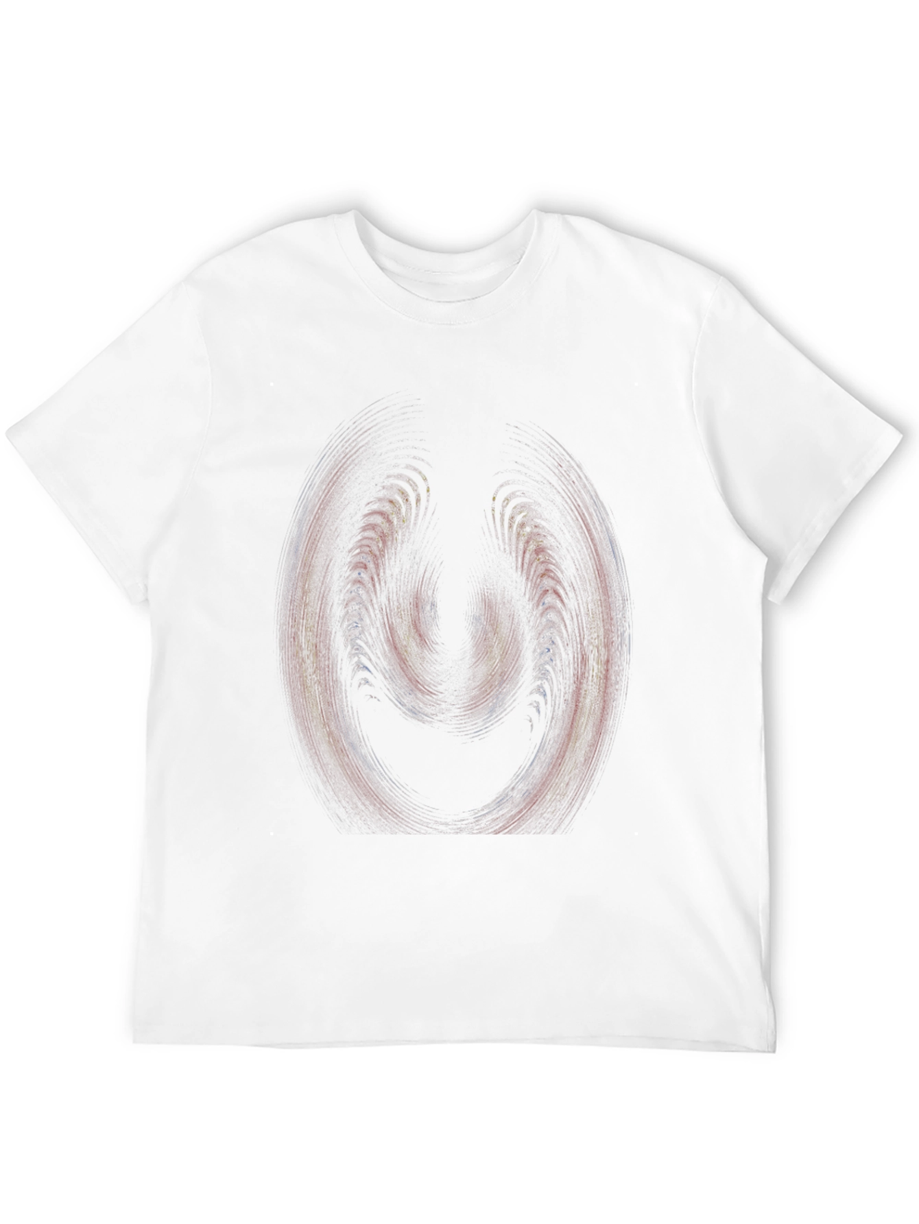 Black Abstract Swirl Graphic Black T-Shirt view 12