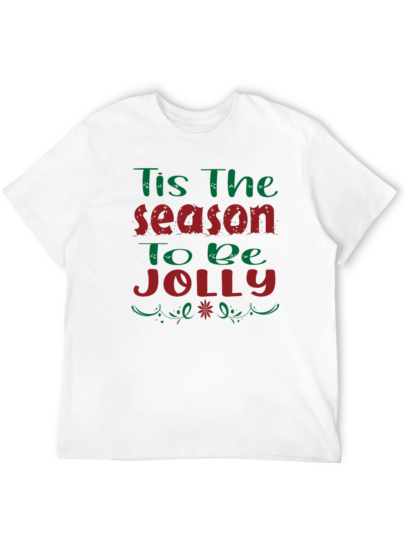 Black Tis the Season to be Jolly Holiday T-Shirt view 12
