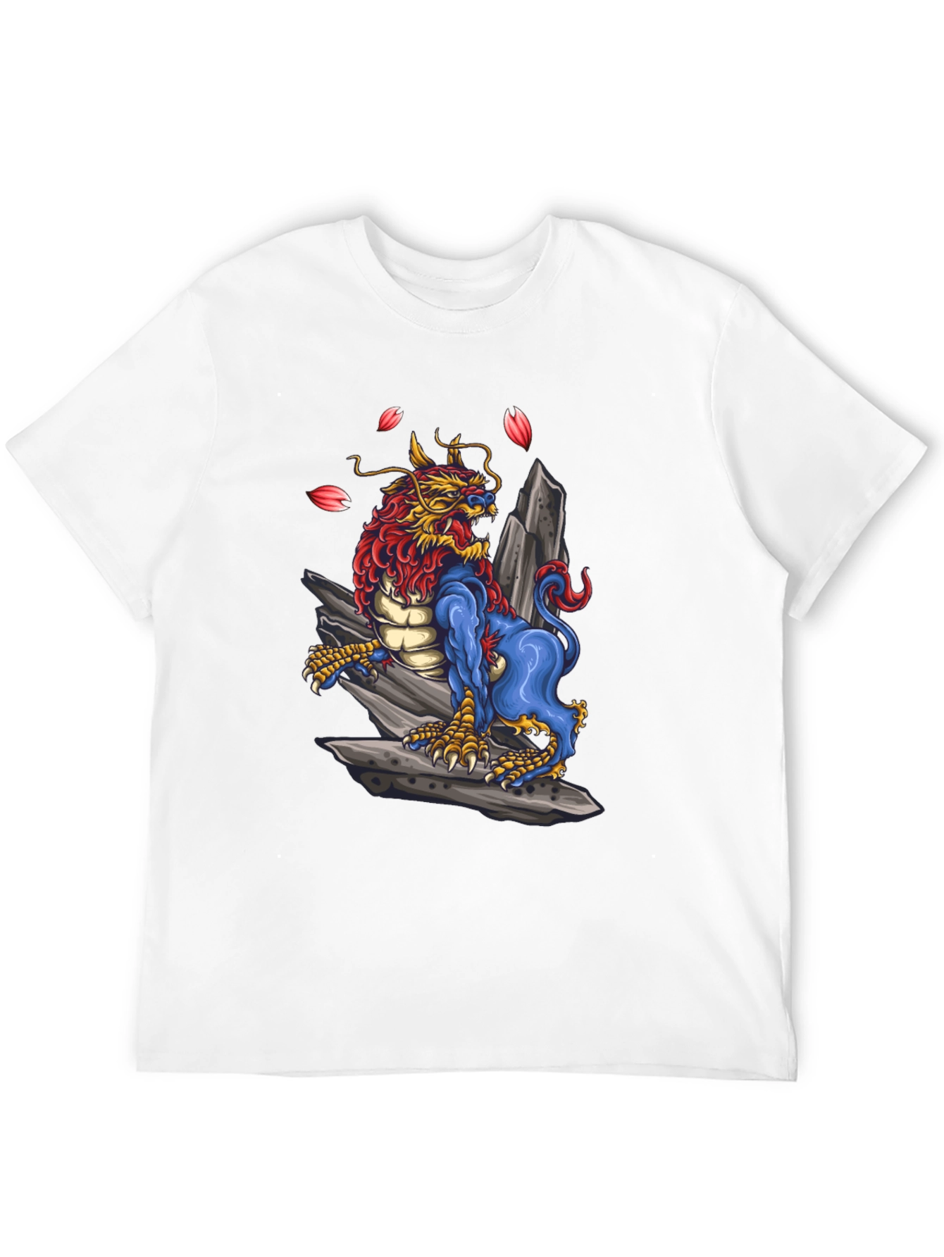 Black Dragon Foo Dog Graphic Tee - Unique Design view 12