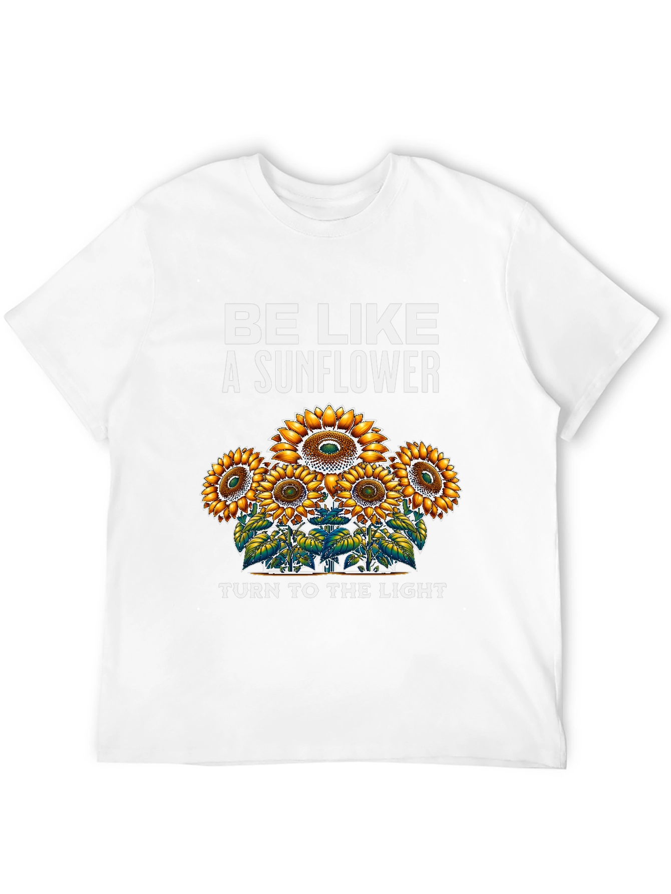 Black Sunflower Graphic T-Shirt - Be Like a Sunflower view 12
