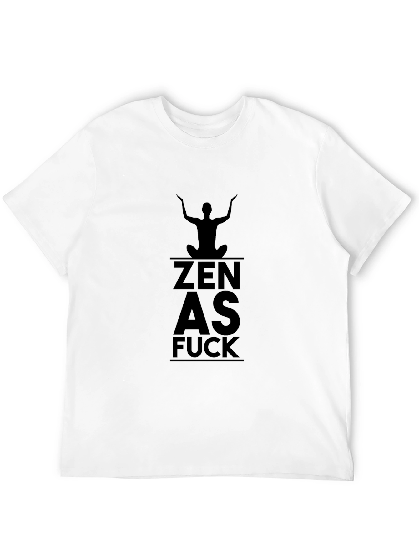 Black Zen As F*ck Black T-Shirt view 12