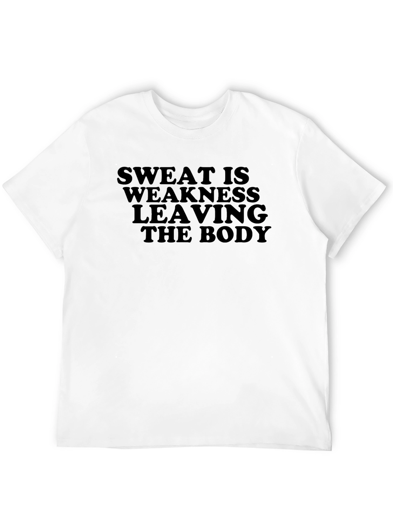 Black Sweat is Weakness Leaving the Body Tee view 12