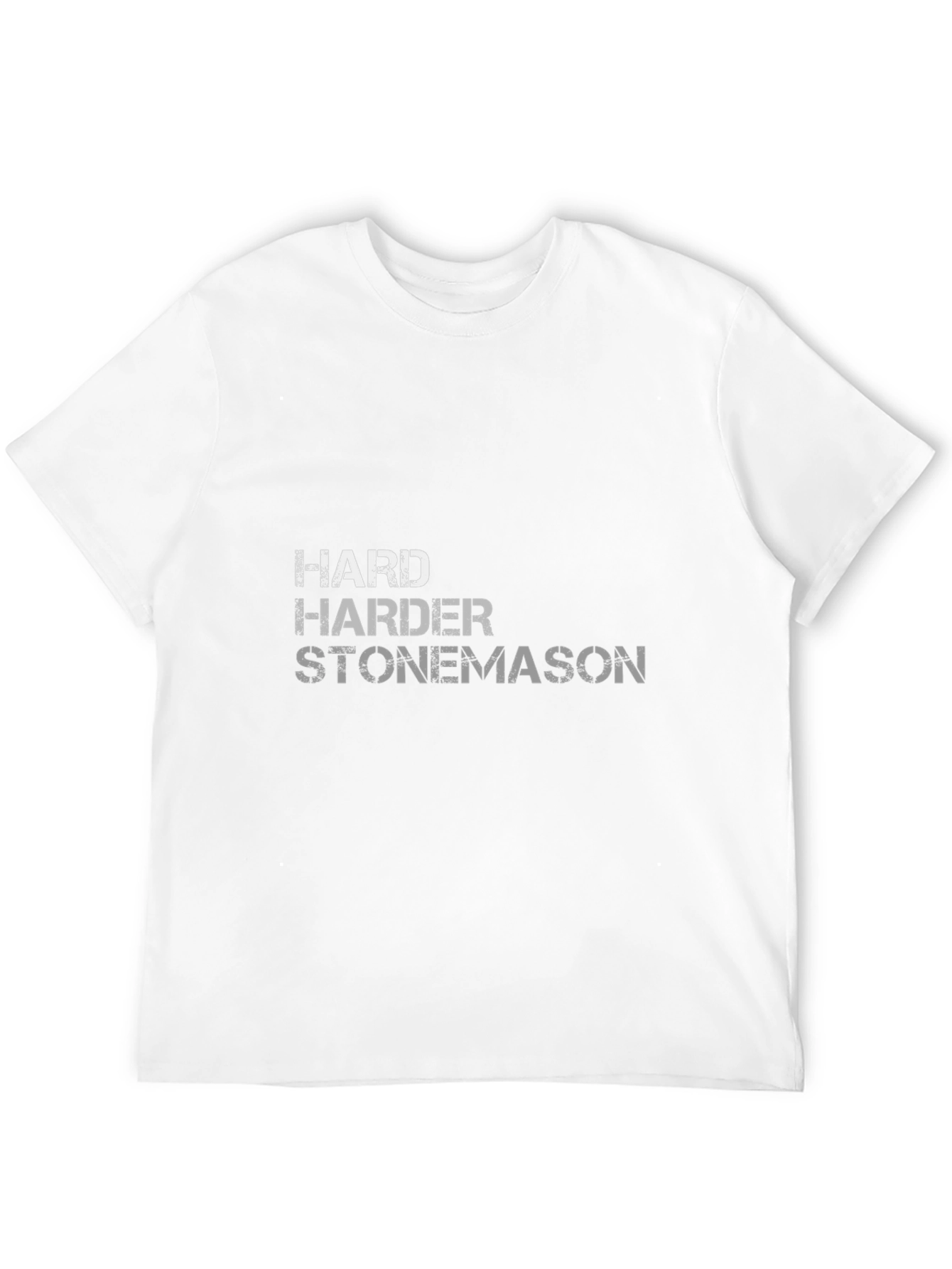Black Harder Stonemason Tee - Premium Cotton Blend view 12