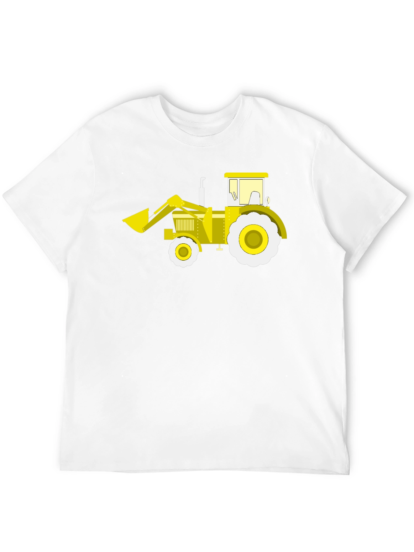 Black Tractor Graphic Tee - Black Cotton Crew Neck view 12