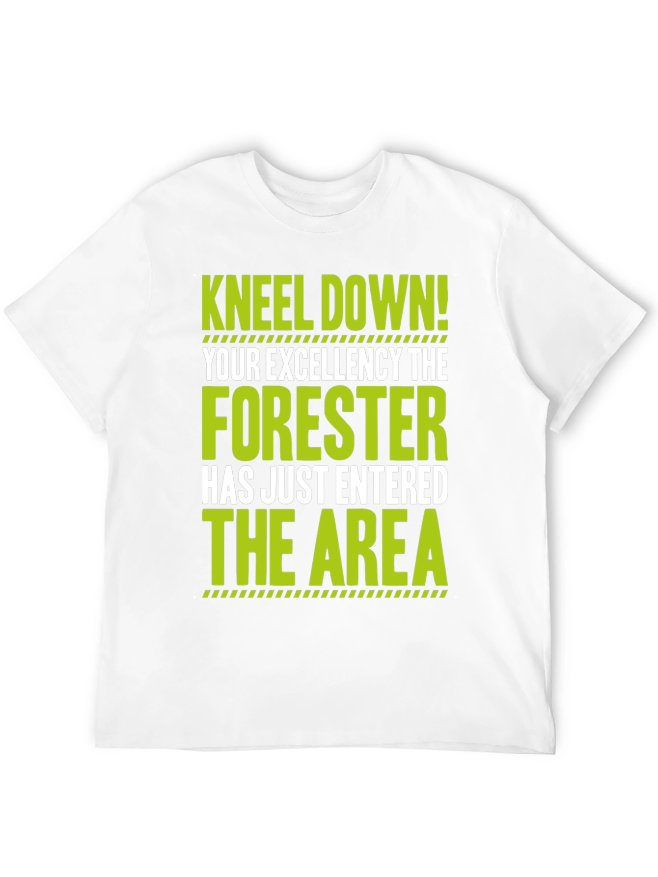 Black Forester T-Shirt - Kneel Down! Funny Forest Worker Tee view 12