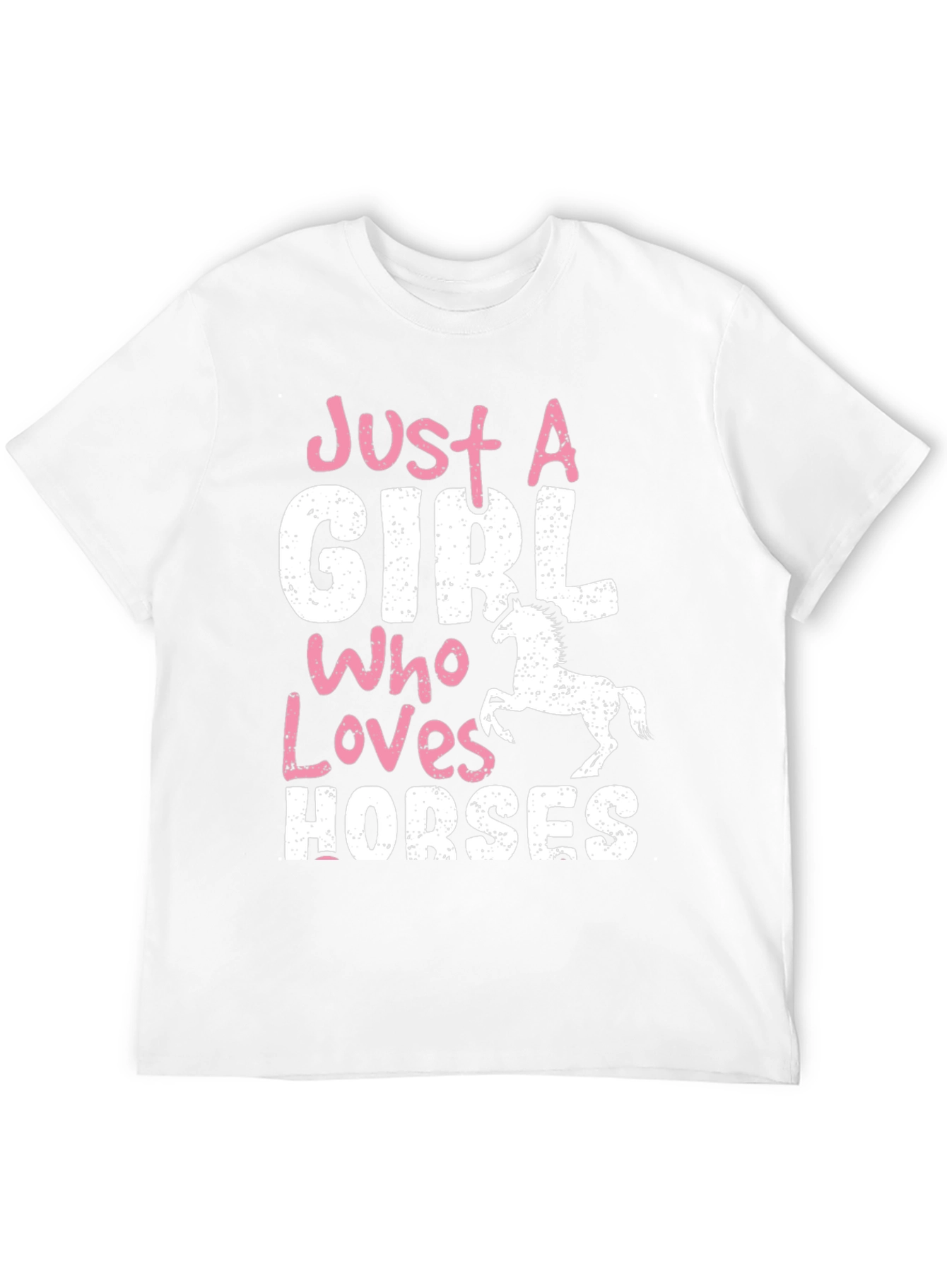 Black Just A Girl Who Loves Horses T-Shirt view 12