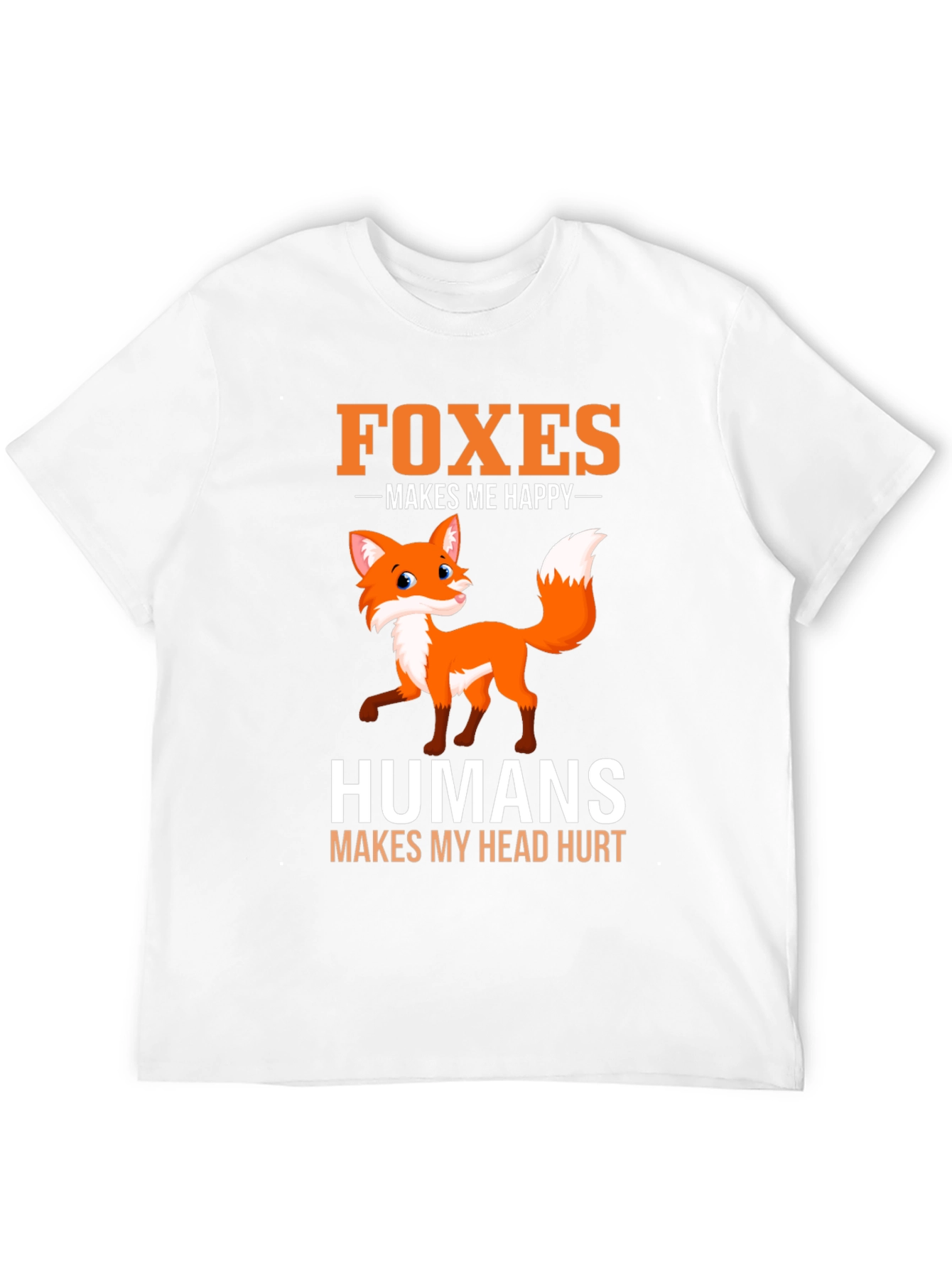 Black Foxes Make Me Happy T-Shirt - Funny Animal Lover Tee view 12