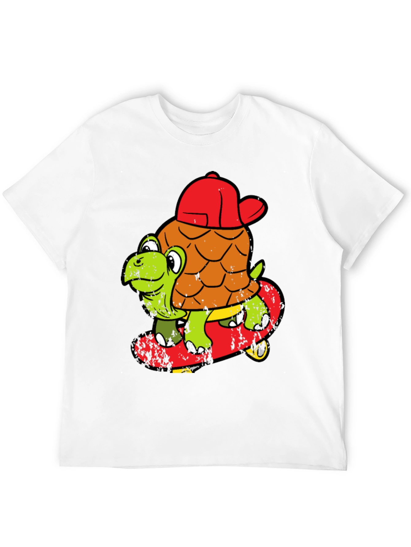 Black Turtle Skateboarder T-Shirt - Cool Cartoon Tee view 12
