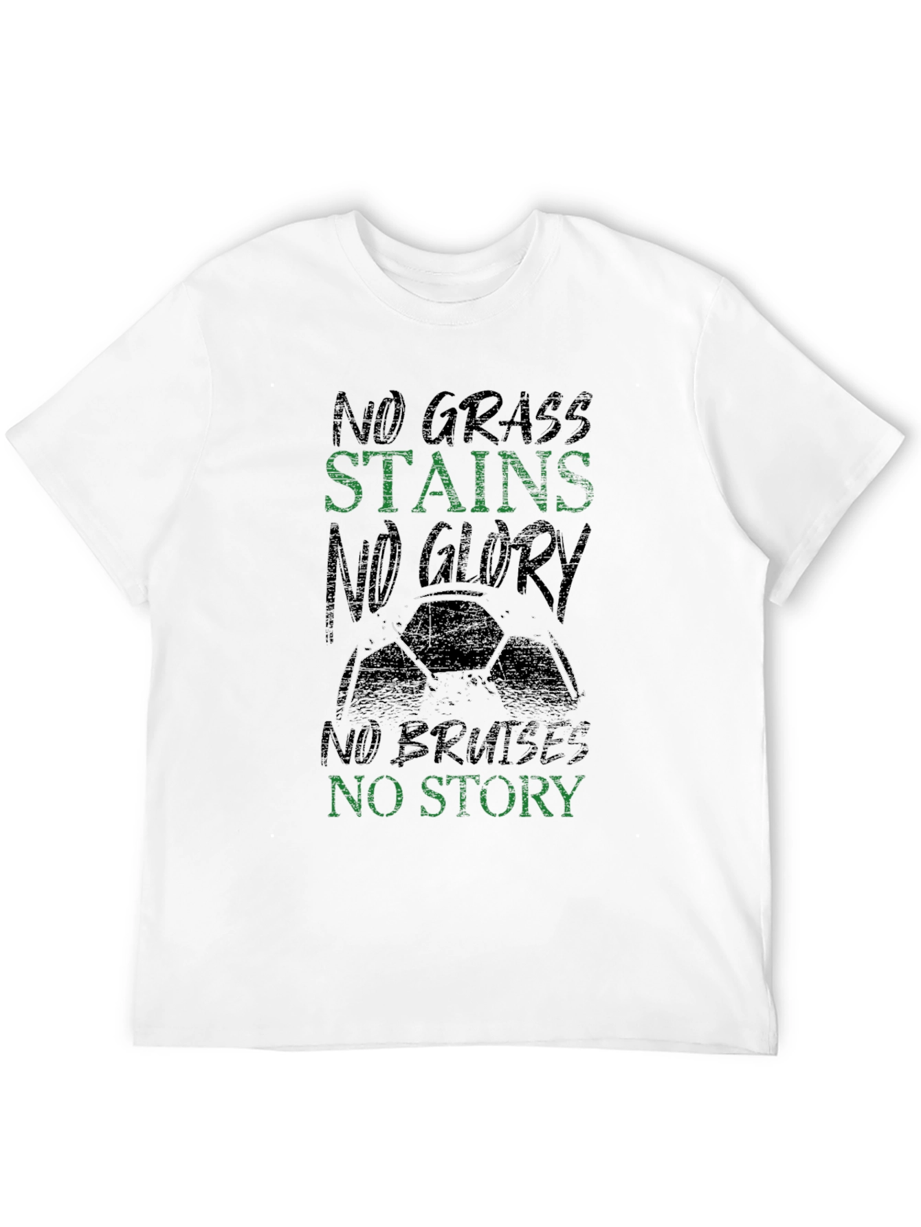 Black No Grass Stains T-Shirt - Soccer Glory Tee view 12