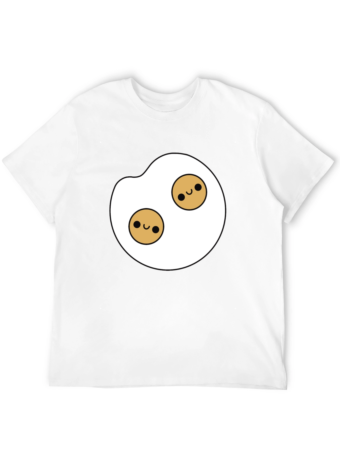 Black Cute Egg Graphic Tee - Black Casual Shirt view 12