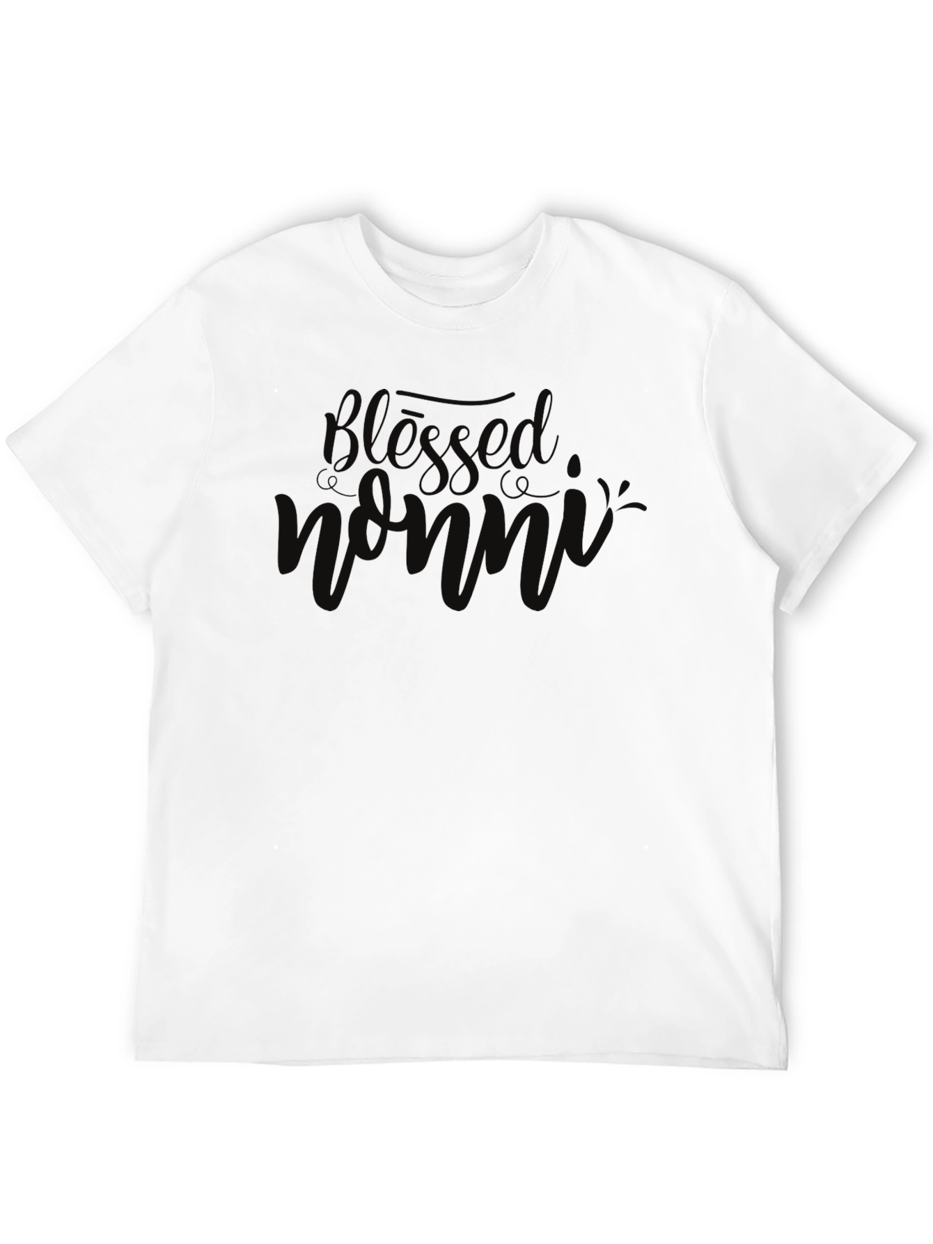 Blessed Nonni Black T-Shirt - 12