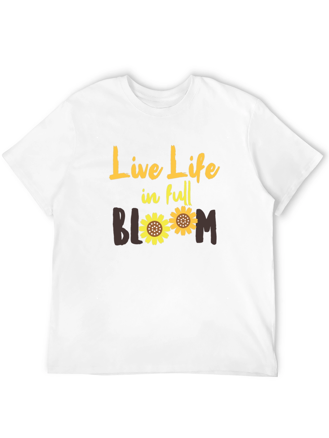 Black Live Life in Full Bloom Graphic T-Shirt view 12