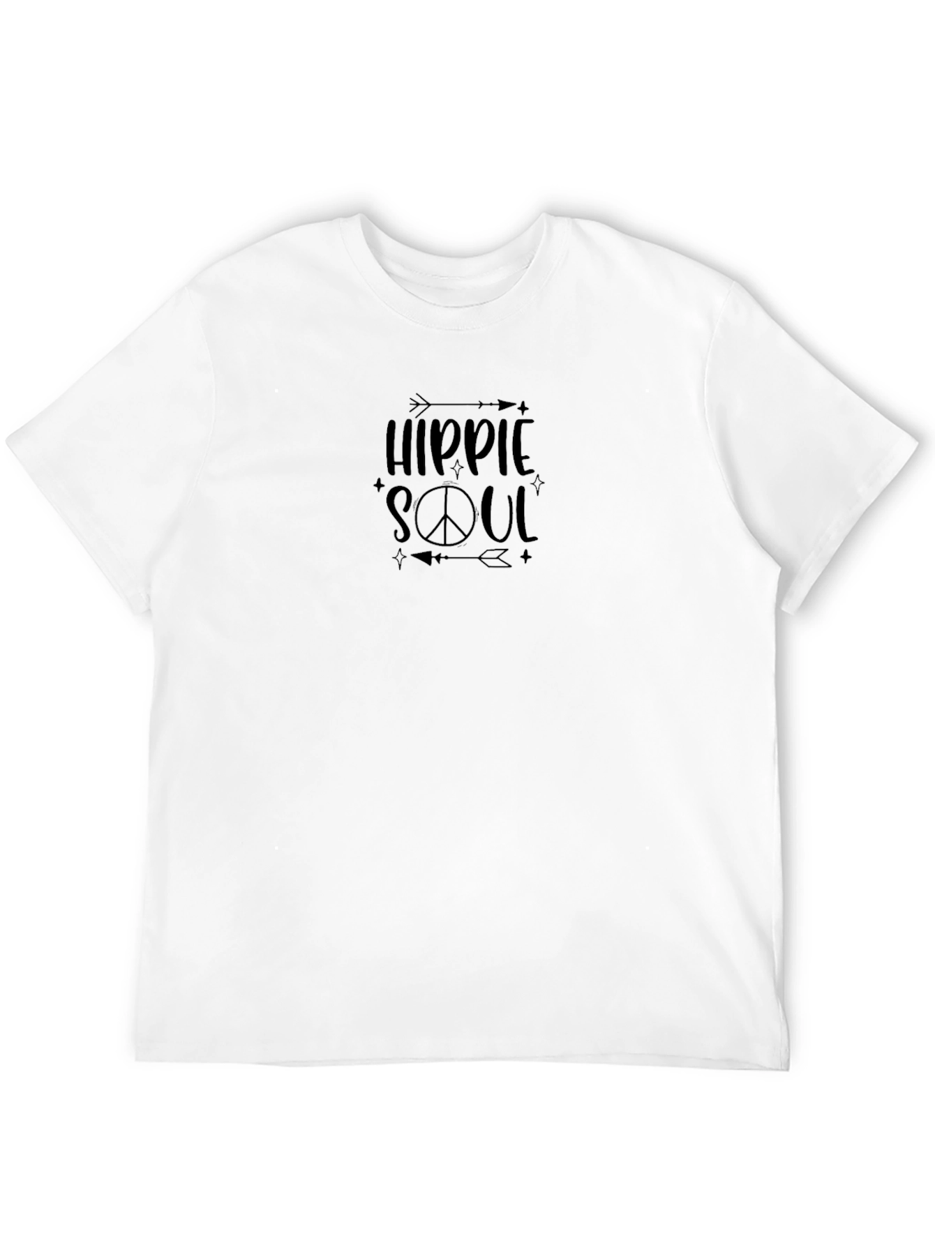 Black Hippie Soul Graphic Tee - Relaxed Fit view 12