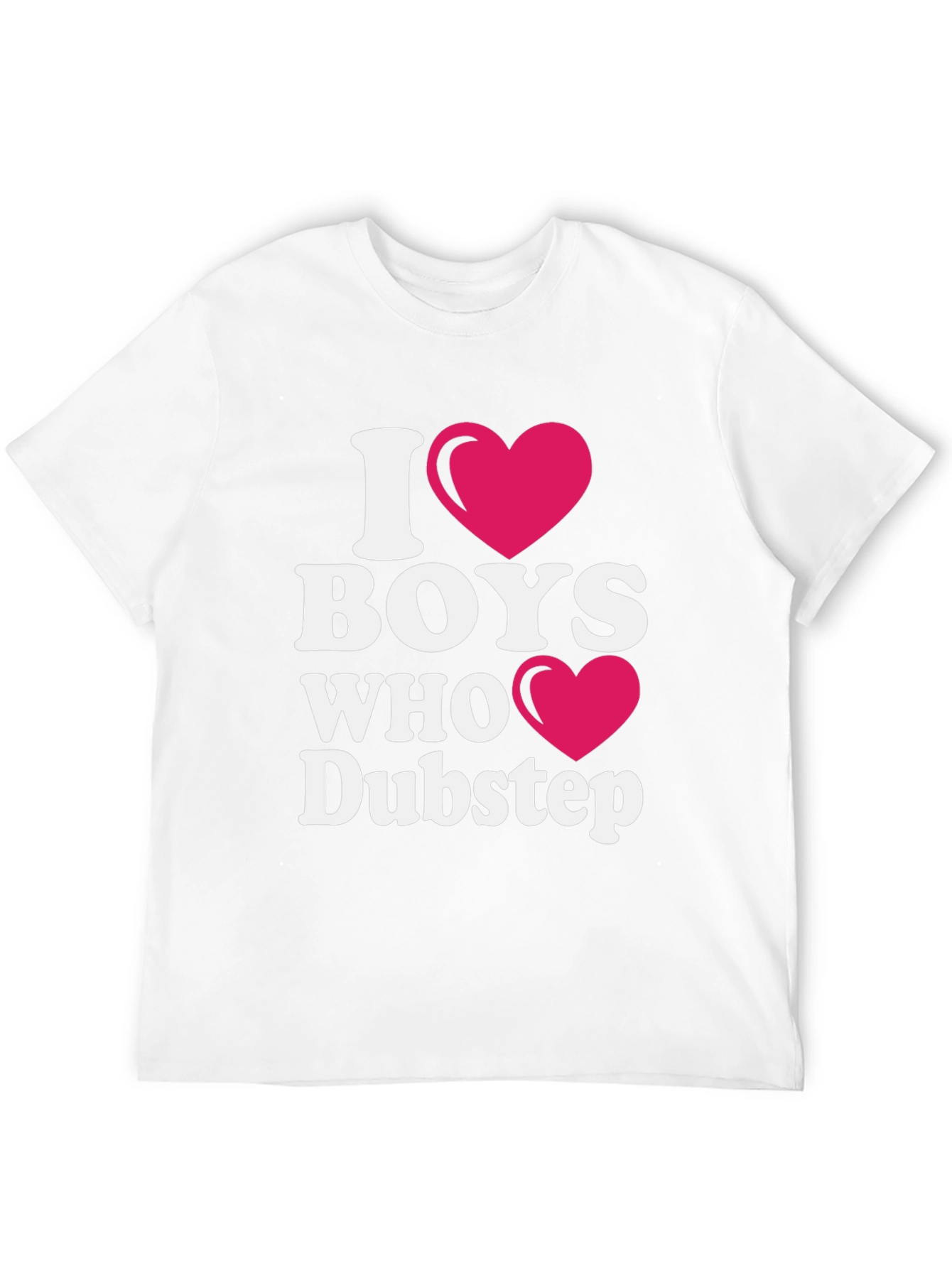 Black I Heart Boys Who Dubstep Black T-Shirt view 12