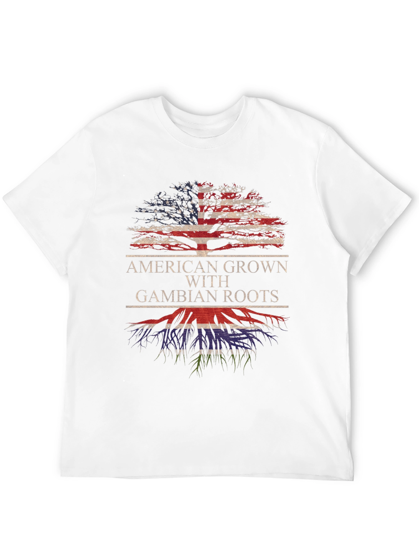 American Grown with Gambian Roots T-Shirt - 12