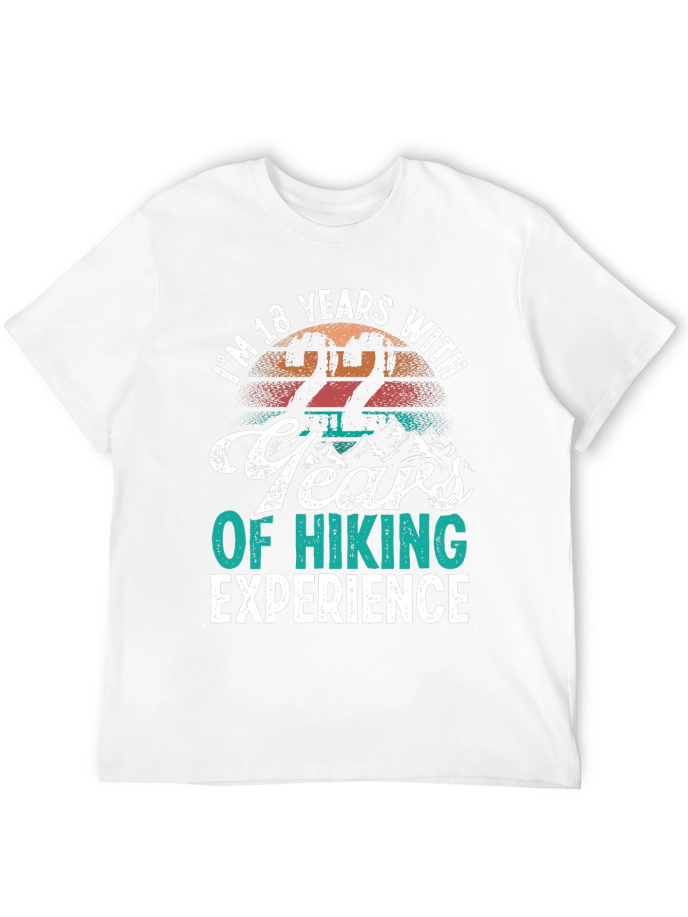 Black Funny Hiking T-Shirt - 22 Years Experience view 12