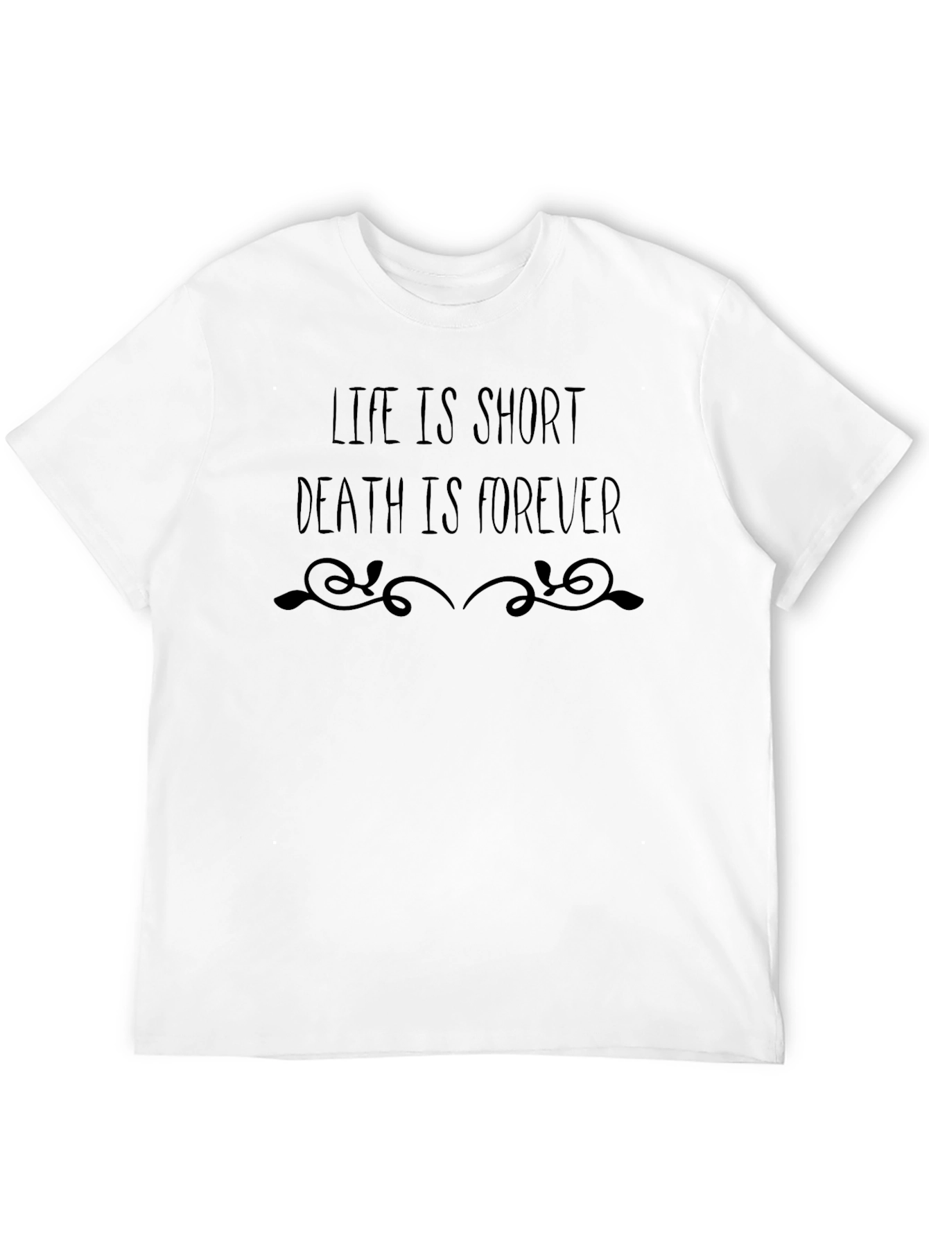 Black Life is Short Death is Forever Graphic T-Shirt view 12