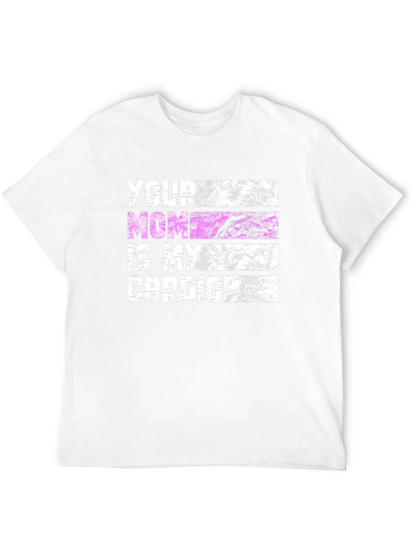 Black Your Mom Is My Cardio Black T-Shirt view 12