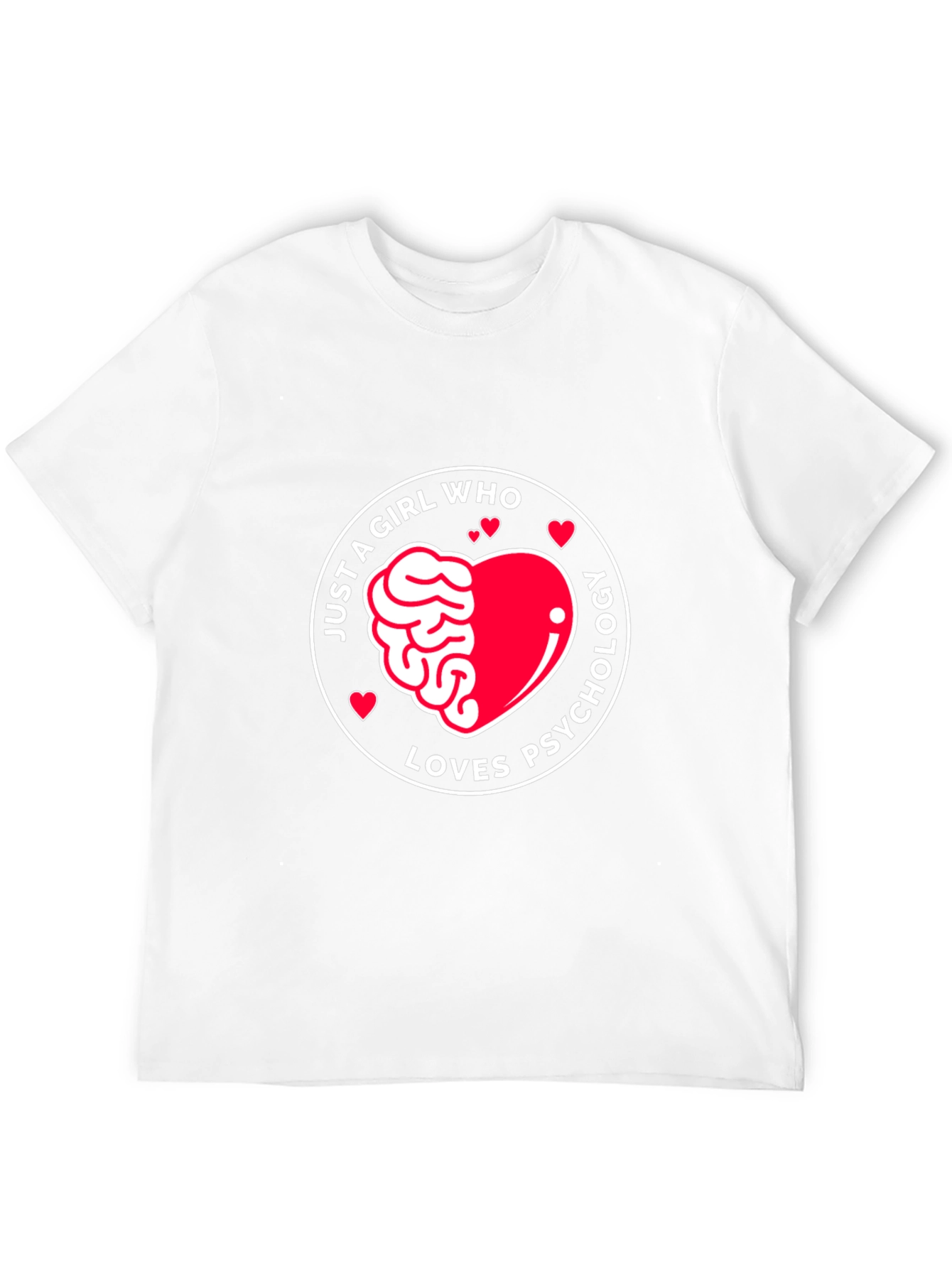 Black Just a Girl Who Loves Psychology T-Shirt view 12