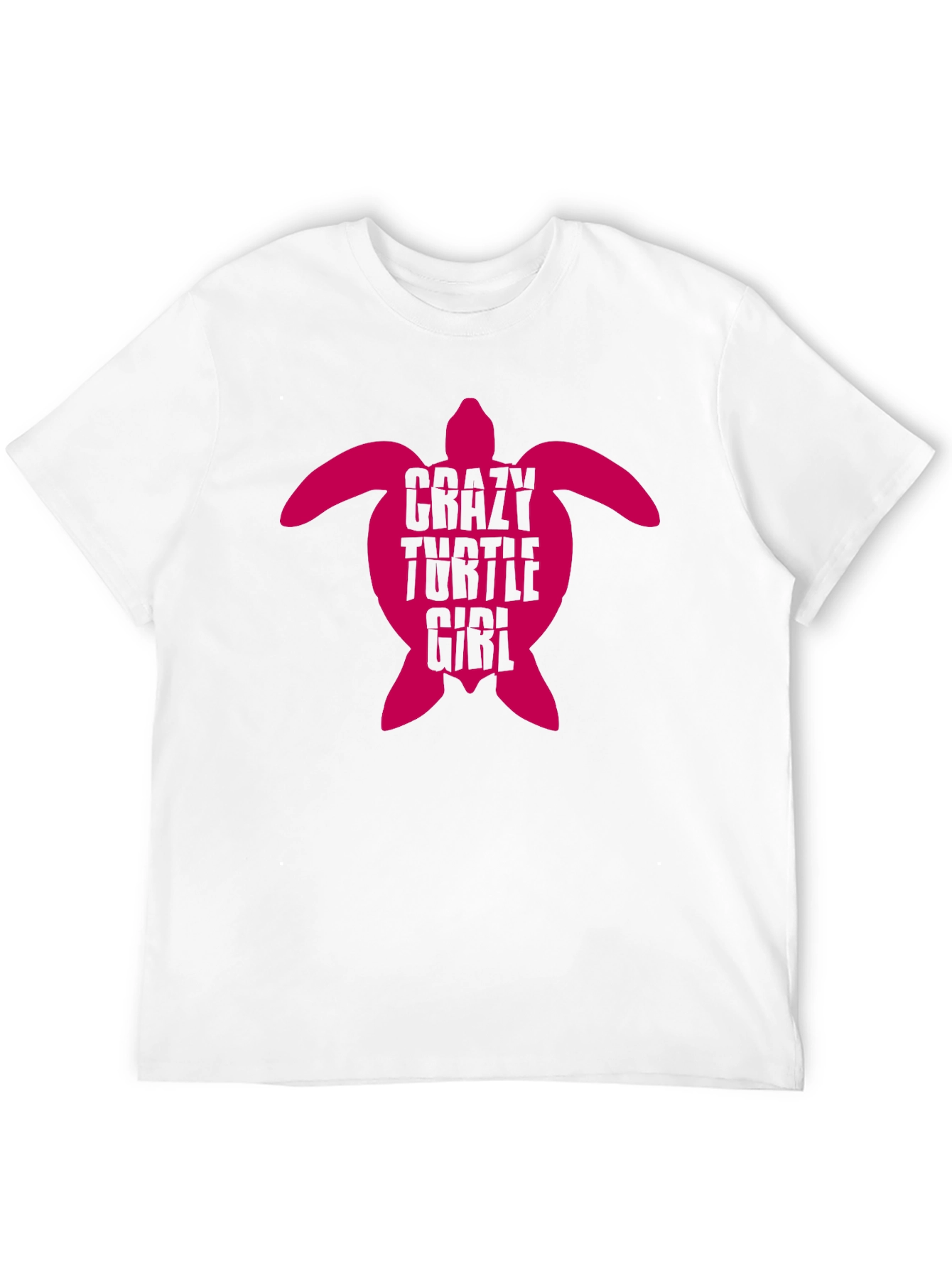 Black Crazy Turtle Girl Graphic Tee view 12