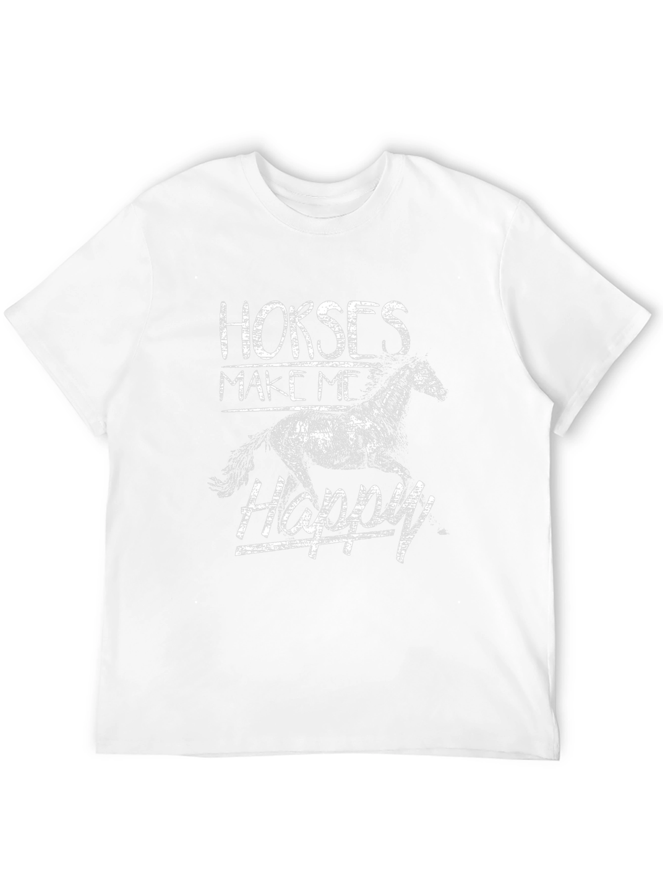 Black Horses Make Me Happy Graphic Tee view 12
