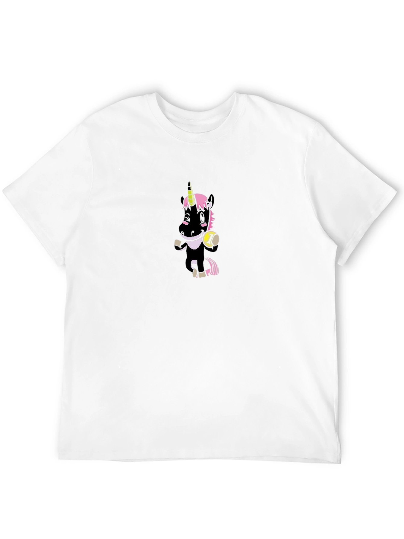 Black Unicorn Graphic Tee - Casual Black T-Shirt view 12