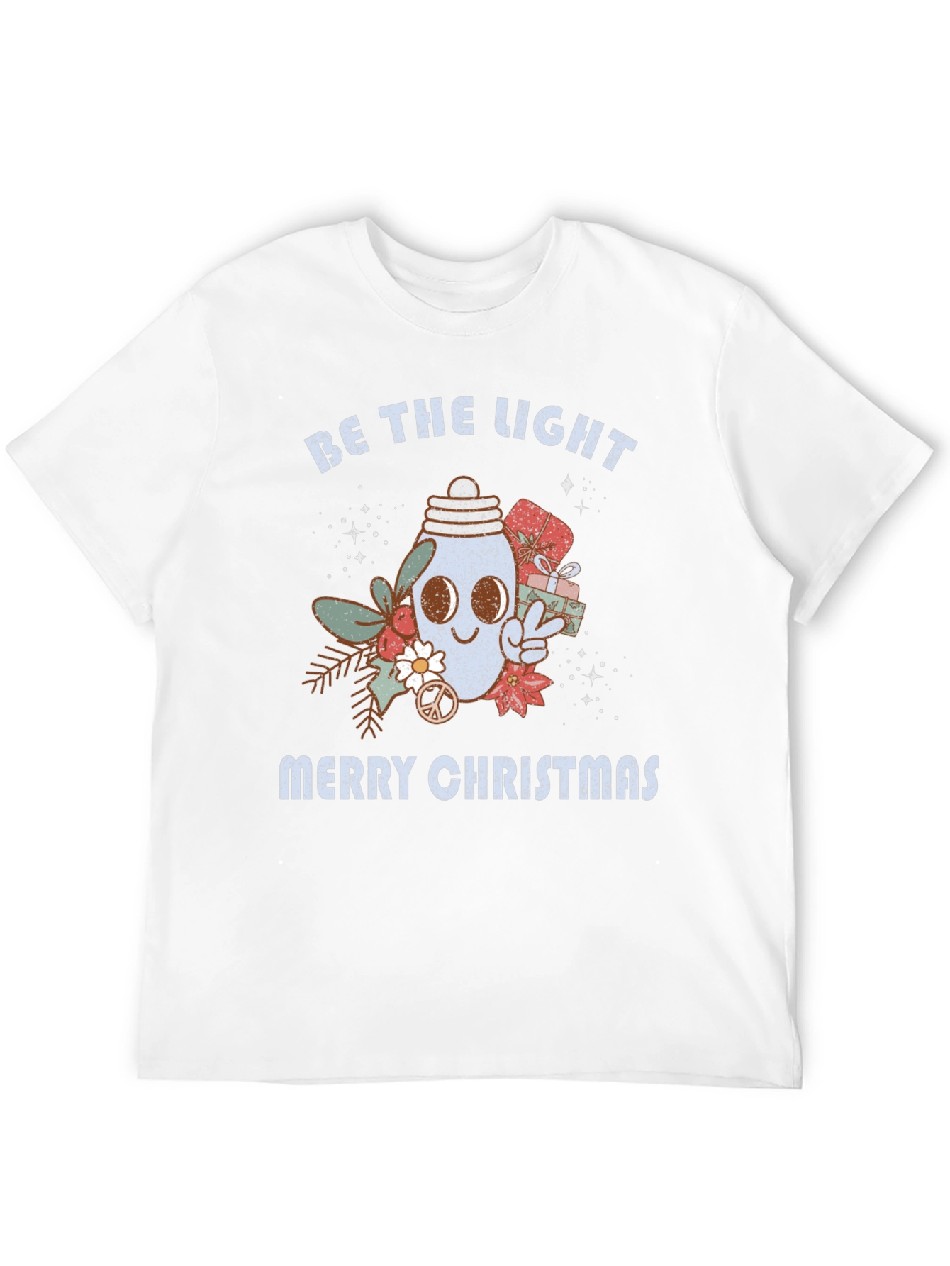 Black Be the Light Merry Christmas T-Shirt view 12