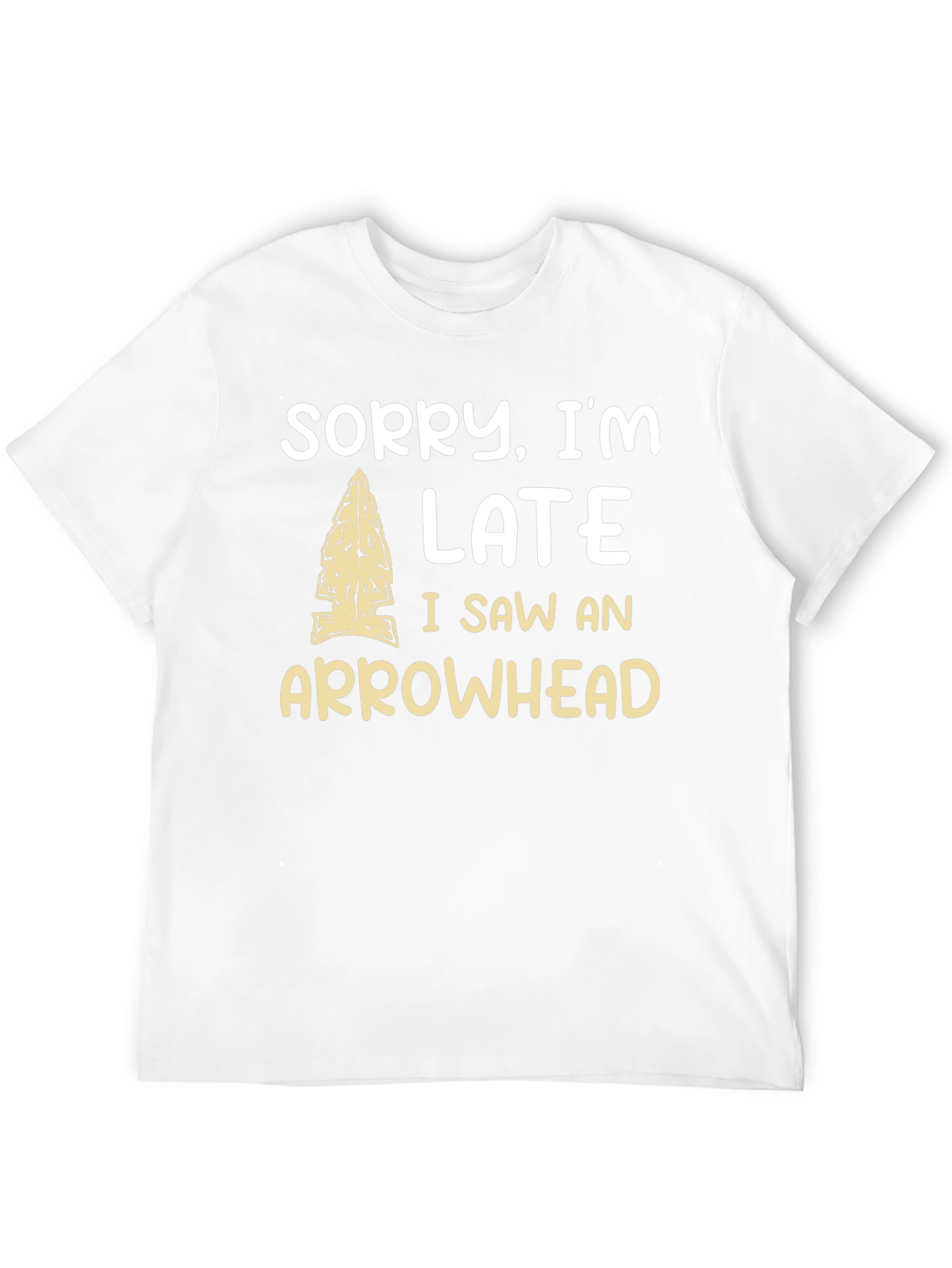 Black Sorry I'm Late Arrowhead T-Shirt view 12