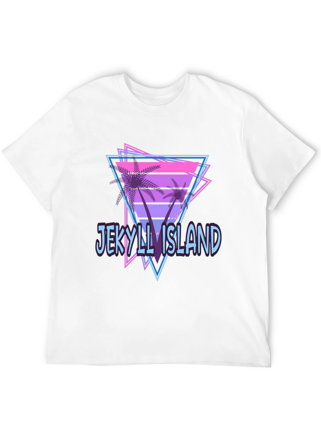 Black Jekyll Island Retro Graphic T-Shirt view 12