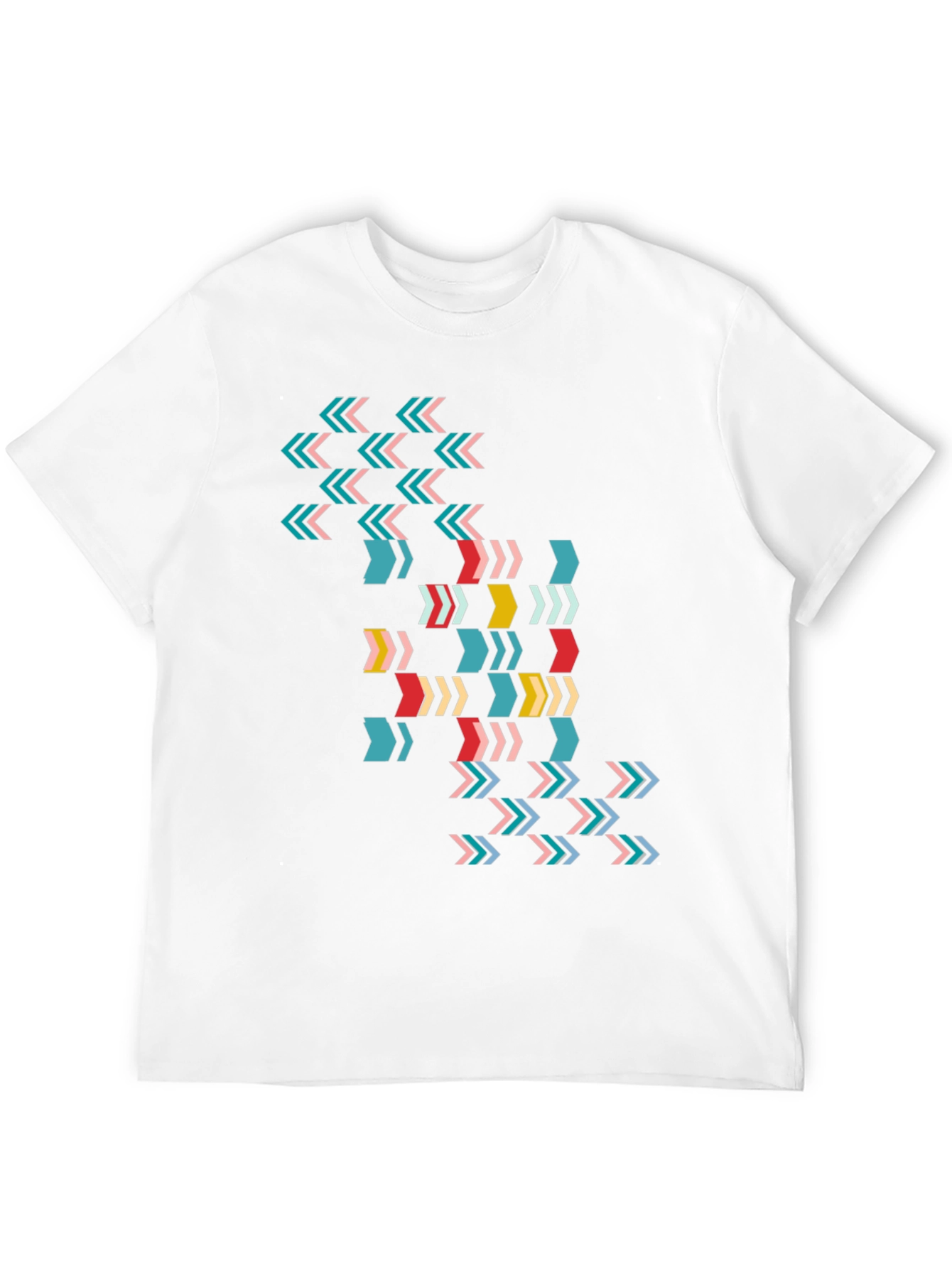 Black Modern Arrow Print Tee - Black view 12