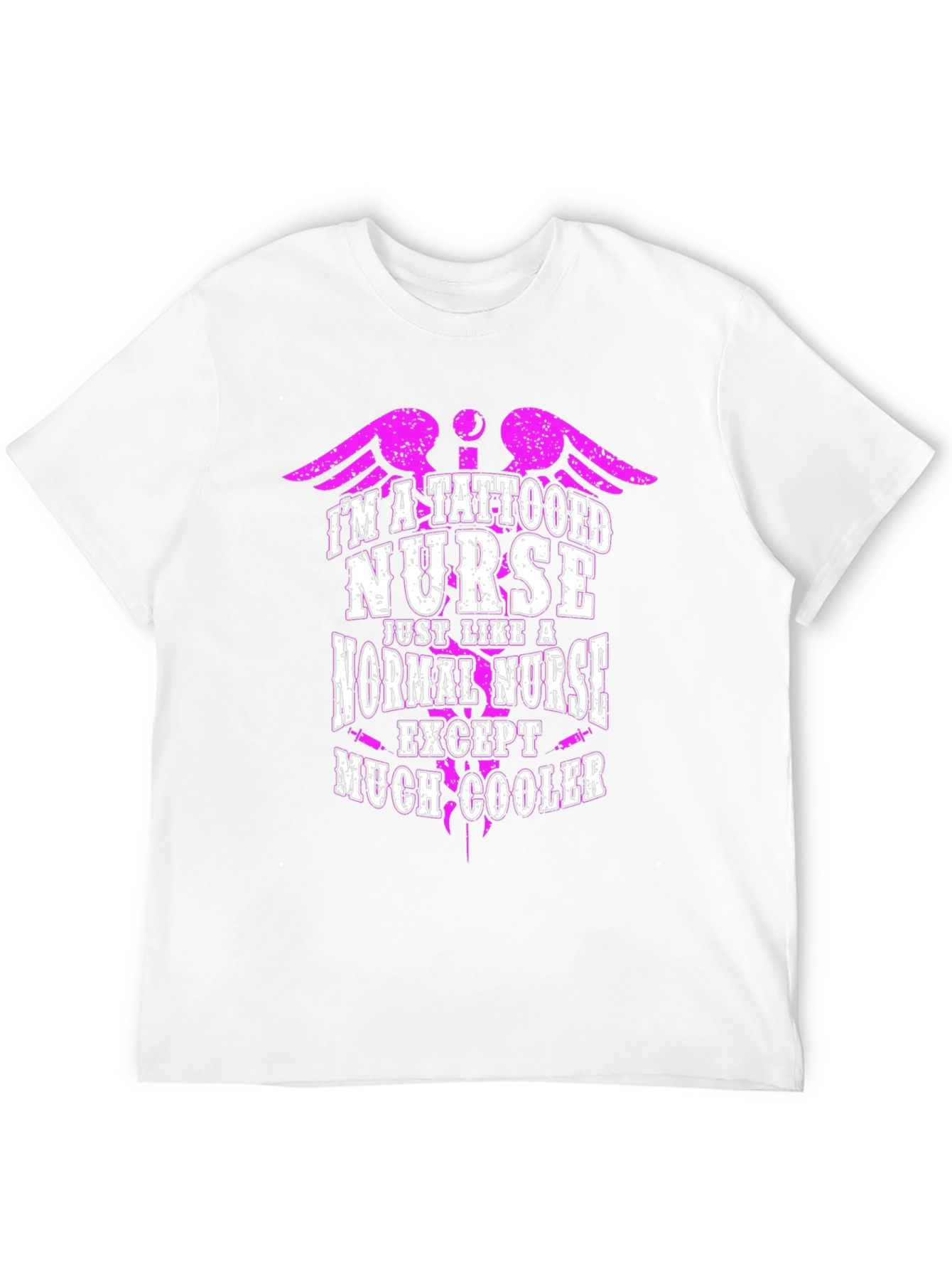 Black Tattooed Nurse T-Shirt: Edgy Style view 12