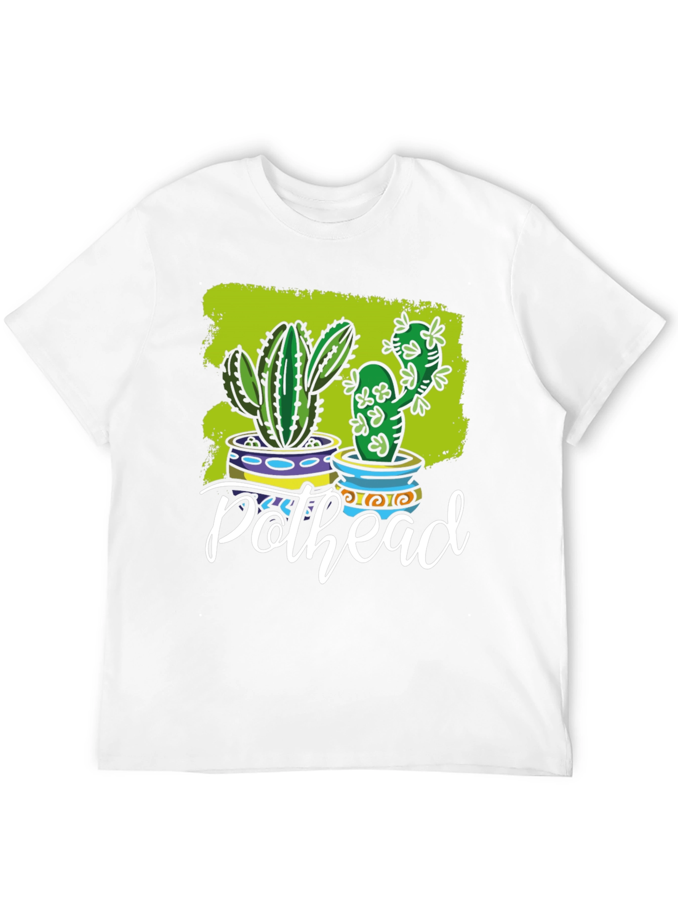 Black Pothead Cactus Graphic T-Shirt view 12