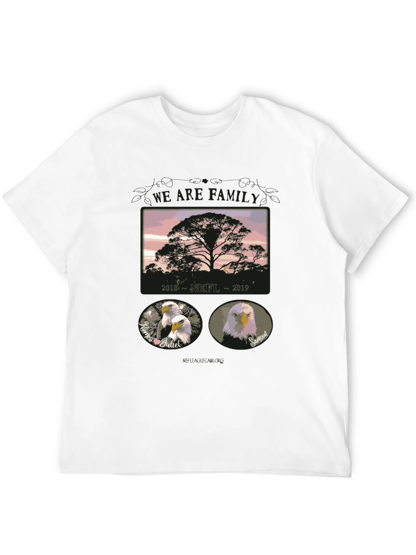 Black We Are Family Eagle T-Shirt view 12