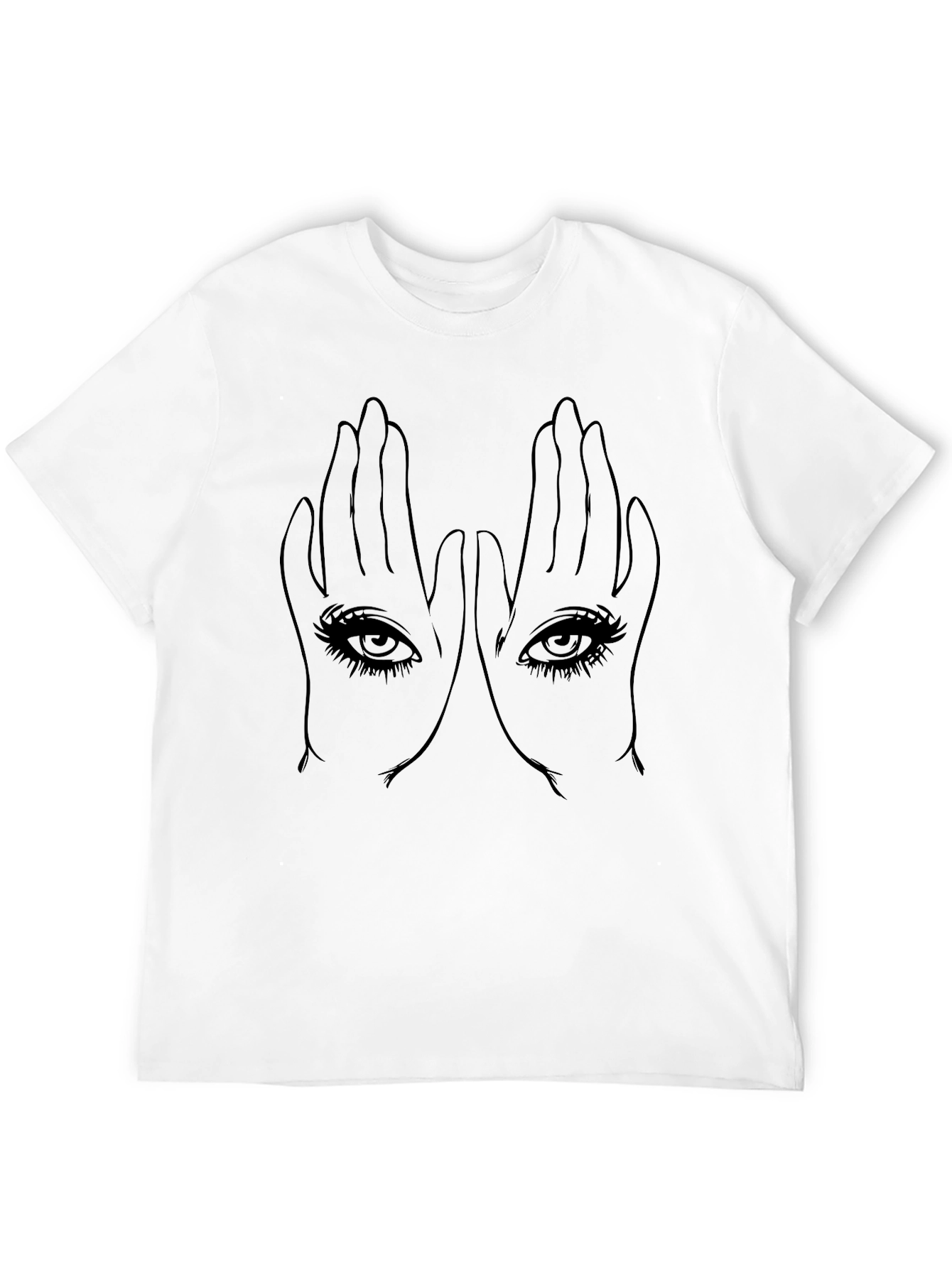 Black Mystic Eyes Graphic Tee - Unisex Black T-Shirt view 12